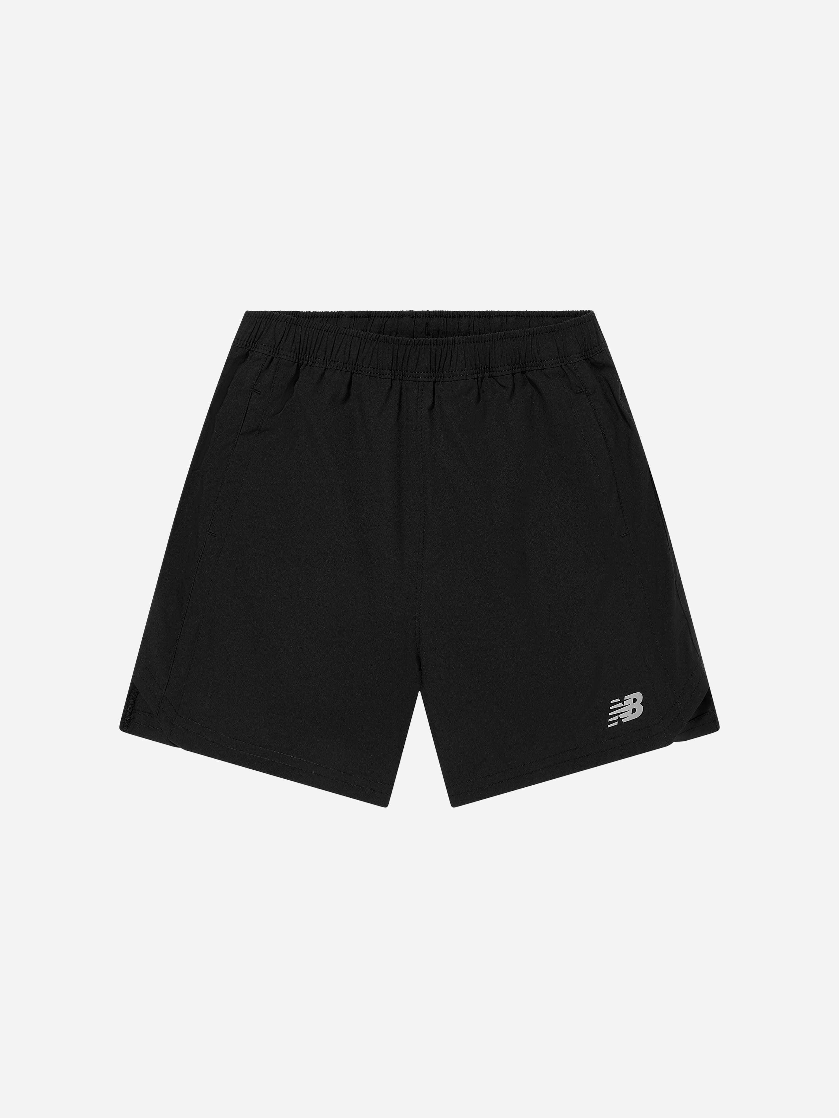 New Balance Boys Black Athletics Shorts In In - 15 - 16 Yrs