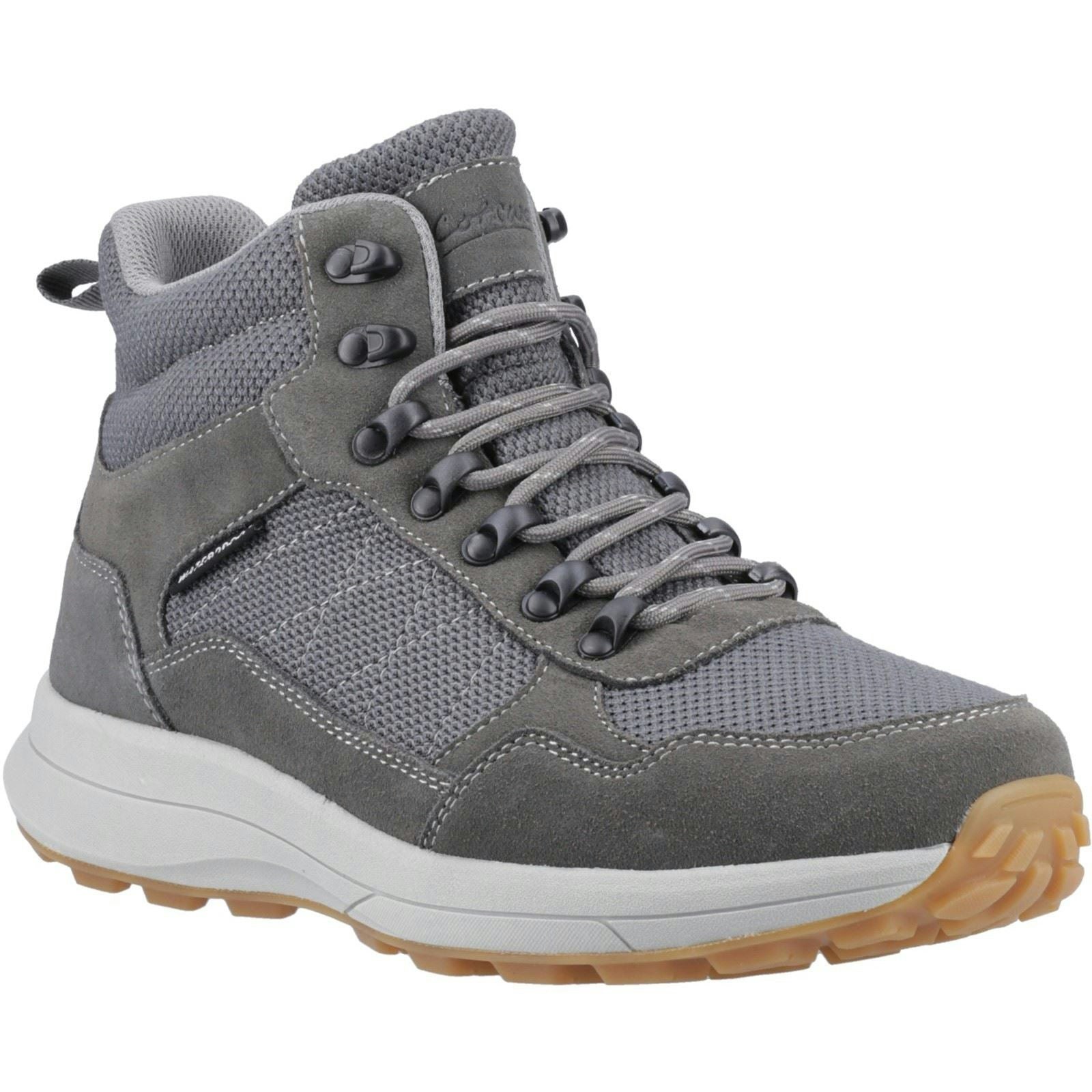Cotswold Men's Grey Oddington Suede Mesh Hiking Boots - Size 7