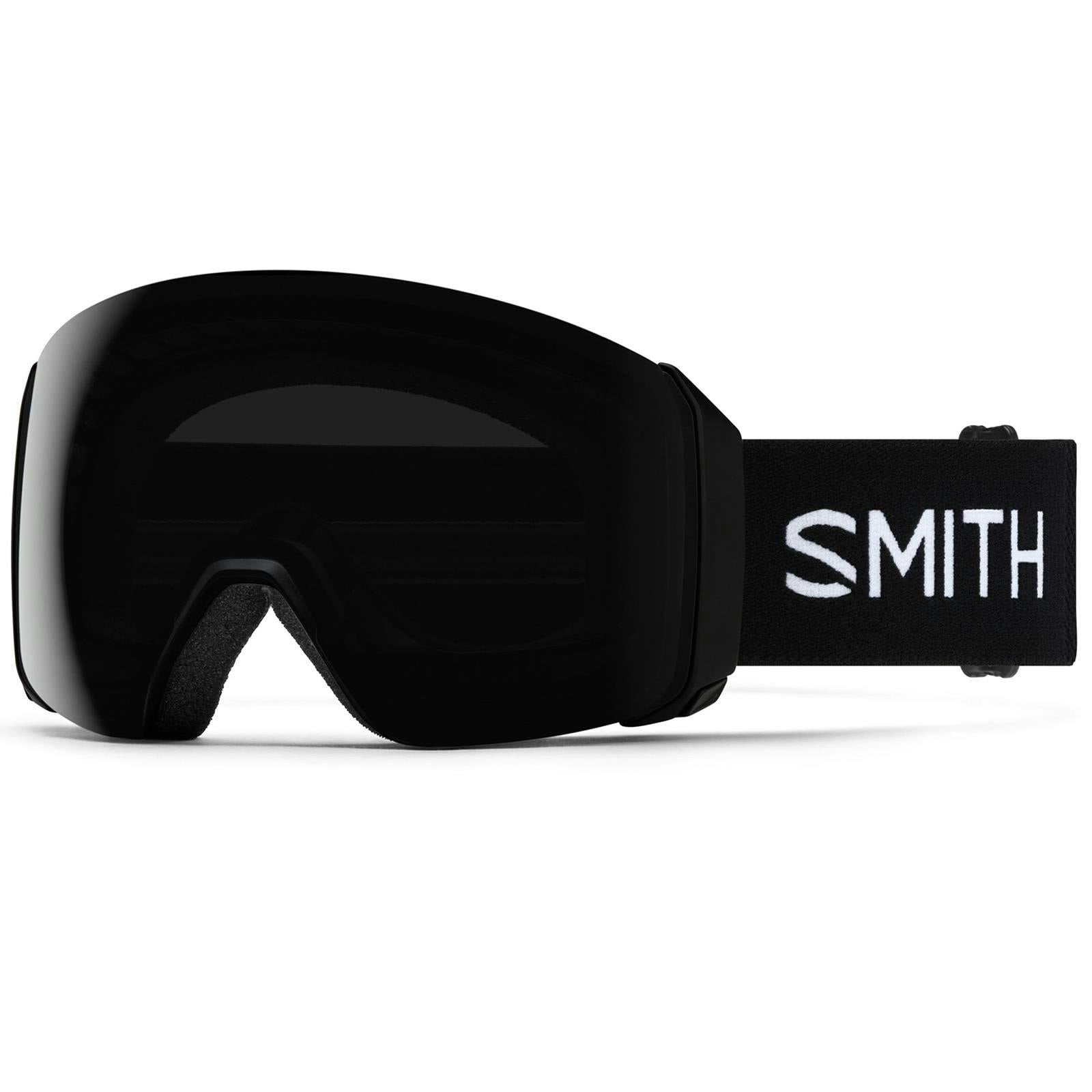 Smith Black/Blue Ski Goggles 4D Mag Xl 0Jx 4Y Chromapop Sun & Cp Storm Sensor Mirror