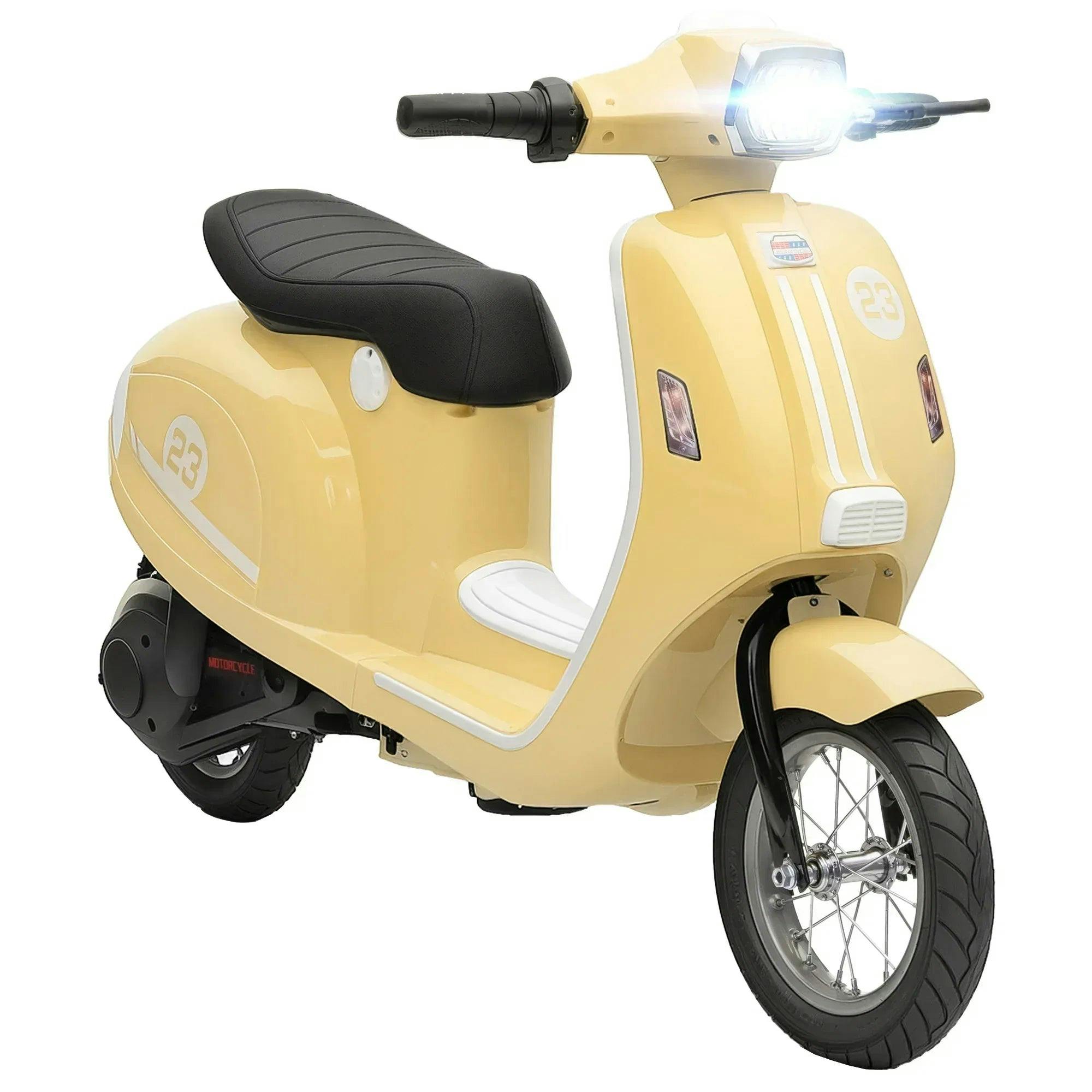 B&Q - 24V Battery Powered Ride On Motorcycle With Manual ThrottleBeige - Image 5