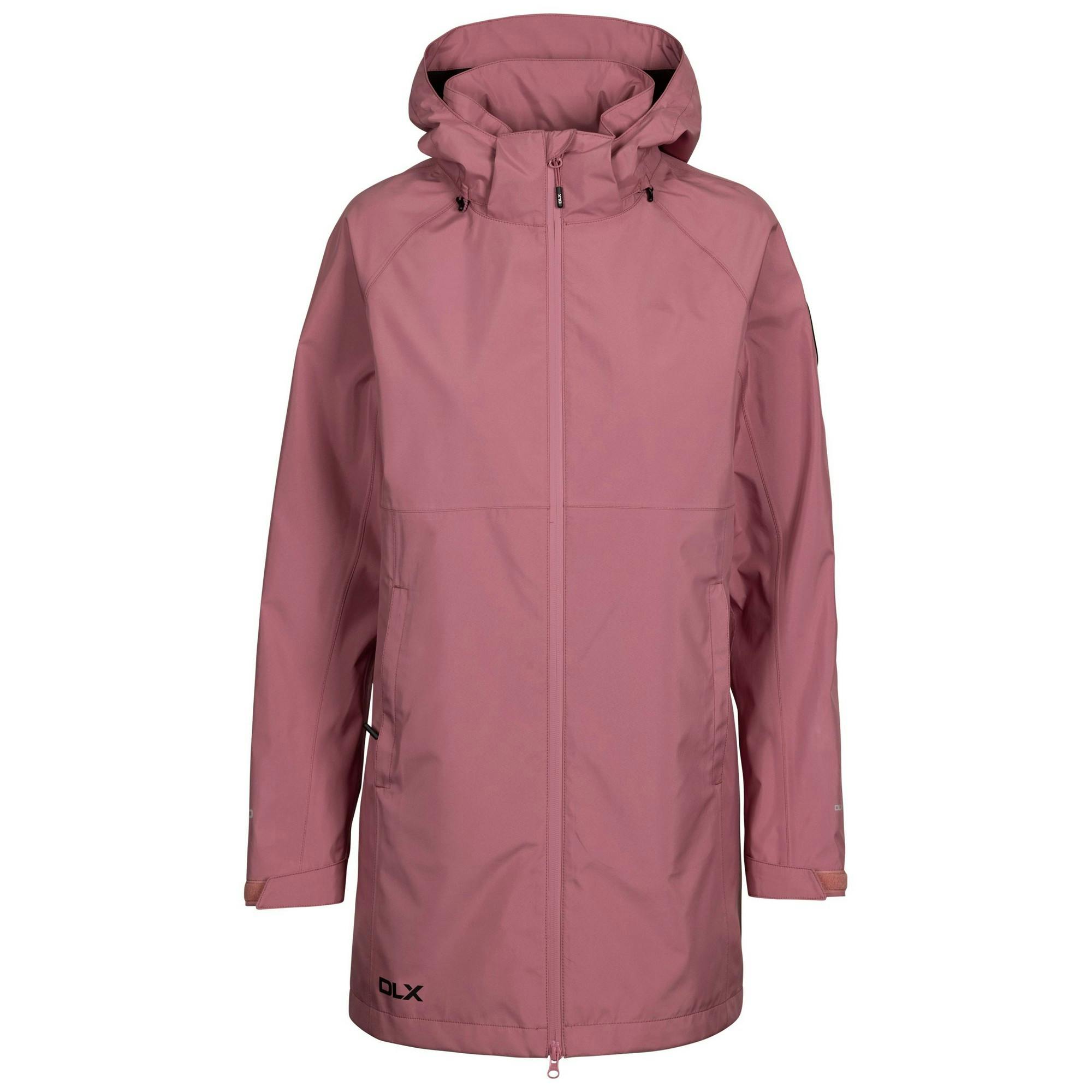 Trespass Women's Light / Lucille Dlx Waterproof Jacket - Mulberry - S - Mulberry - 50% Tpu Plastic/50% Polyester