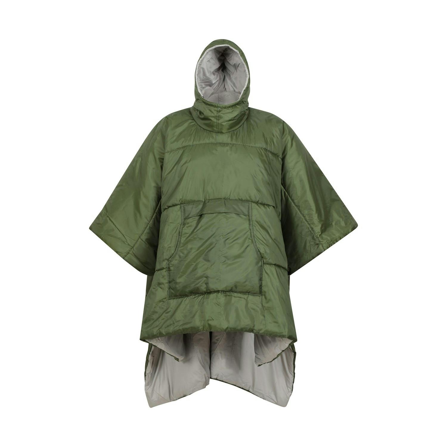 Mountain Warehouse Green Hoodie Blanket - One Size - 100% Polyester
