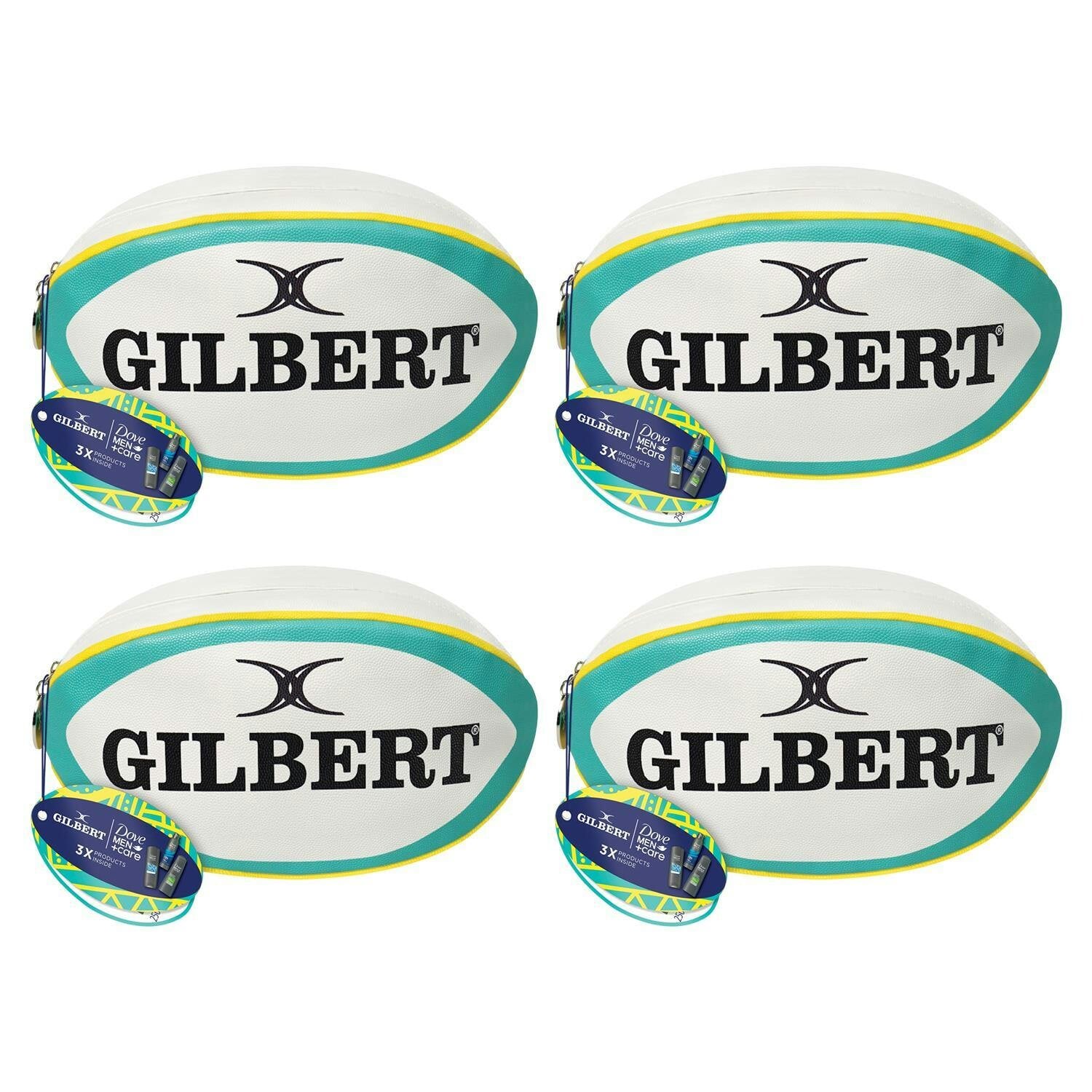 Dove Men's Multicolor Rugby Ball Edition Washbag - Gift Set - 3 Piece | : Size 4 Pack - Image 5