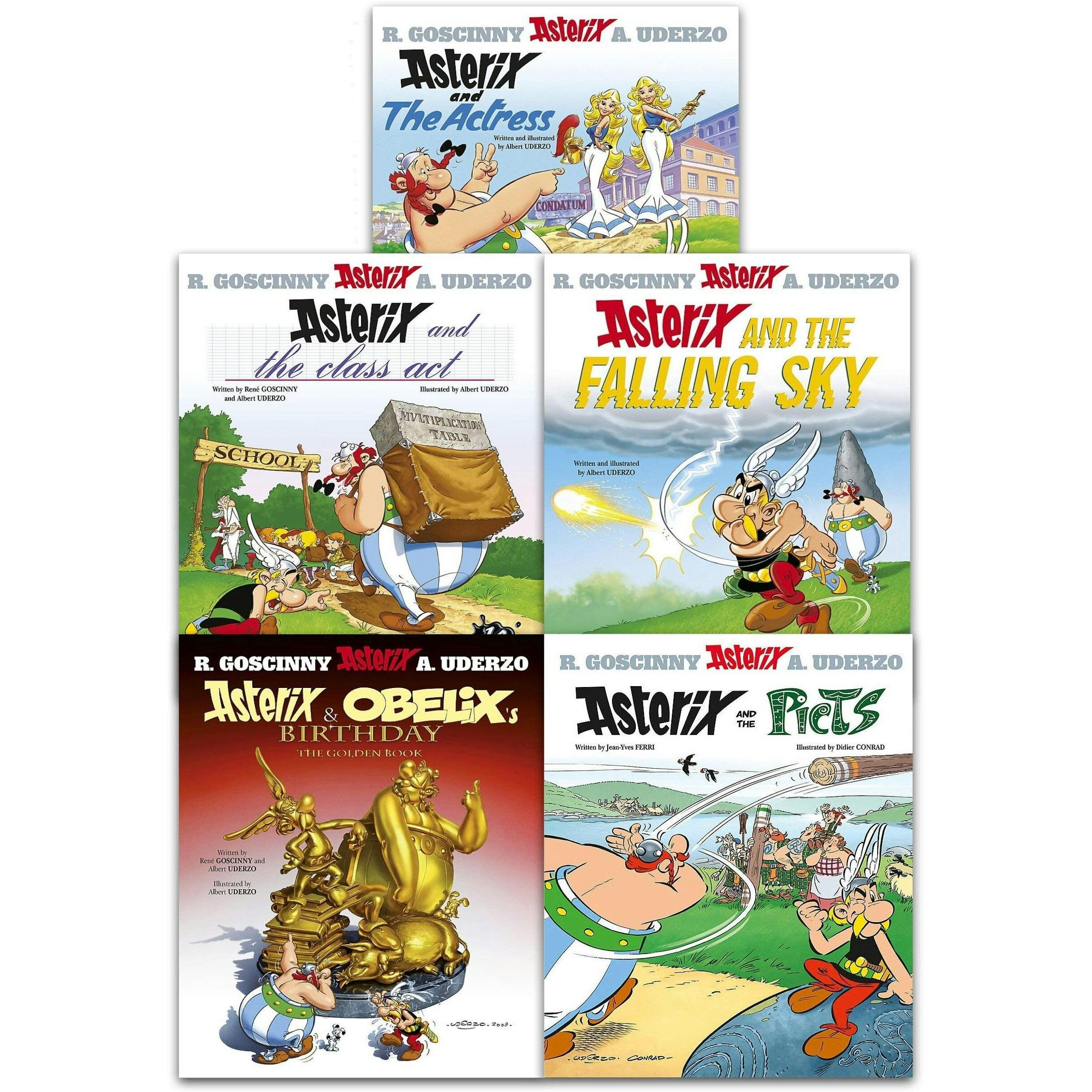 Various Publishers Asterix Series 7 Books 31–35, 5 Books Set – Classic Comic Adventure Collection