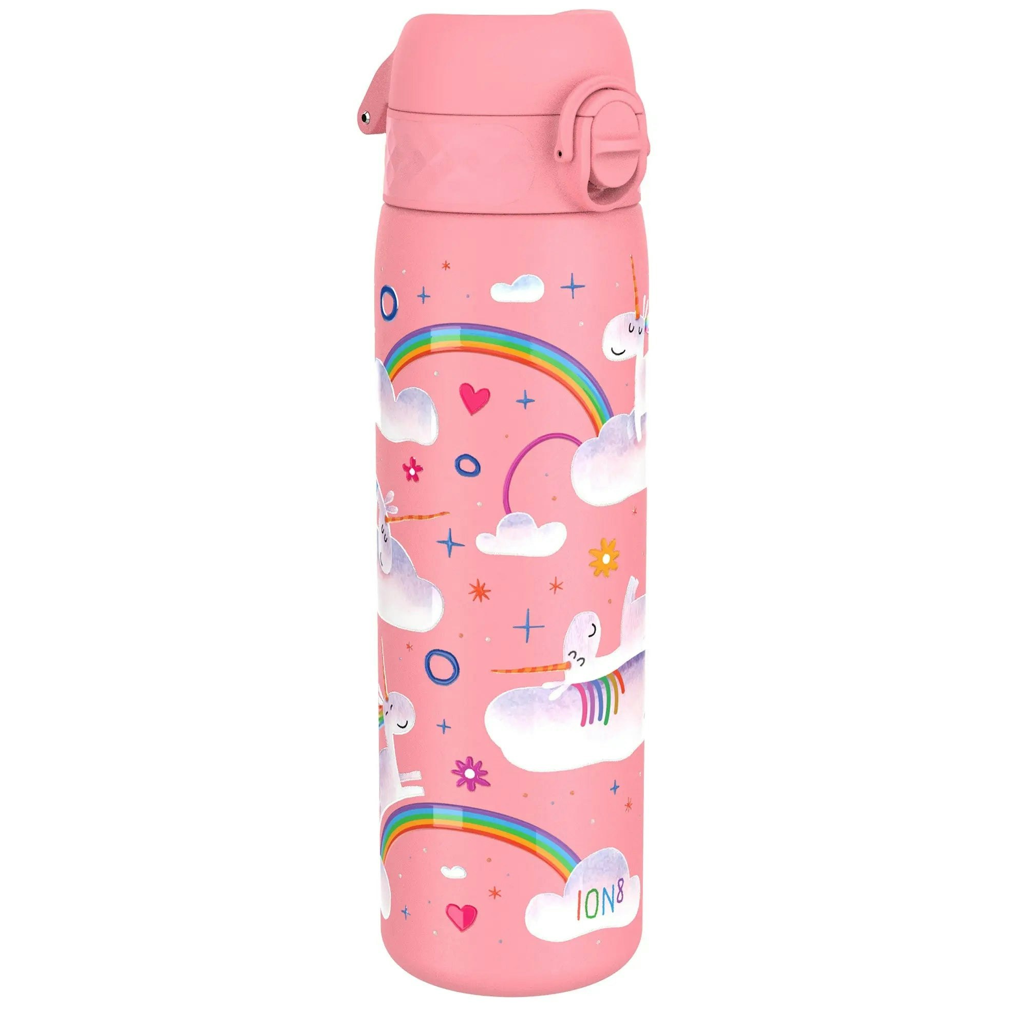 Rackhams Leak Proof Slim Thermal Steel Water Bottle, Insulated, Unicorn, 500Ml (17Oz)