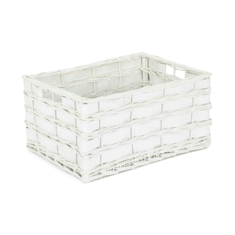 Red Hamper Red/White Hamper Unlined Scandi Storage Basket - Extra Large