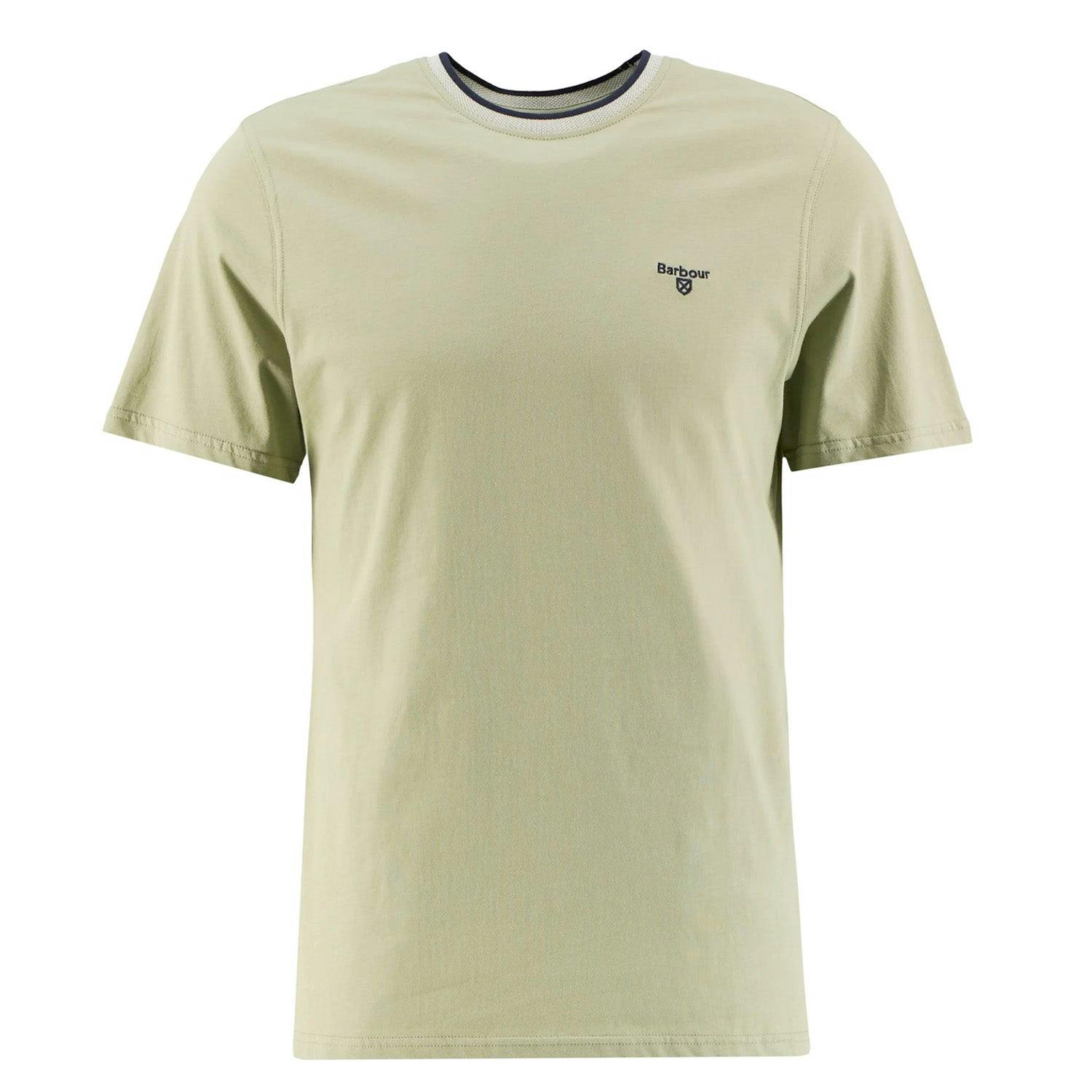 Barbour Green Cornsay Tailored T-Shirt - Sea - Large