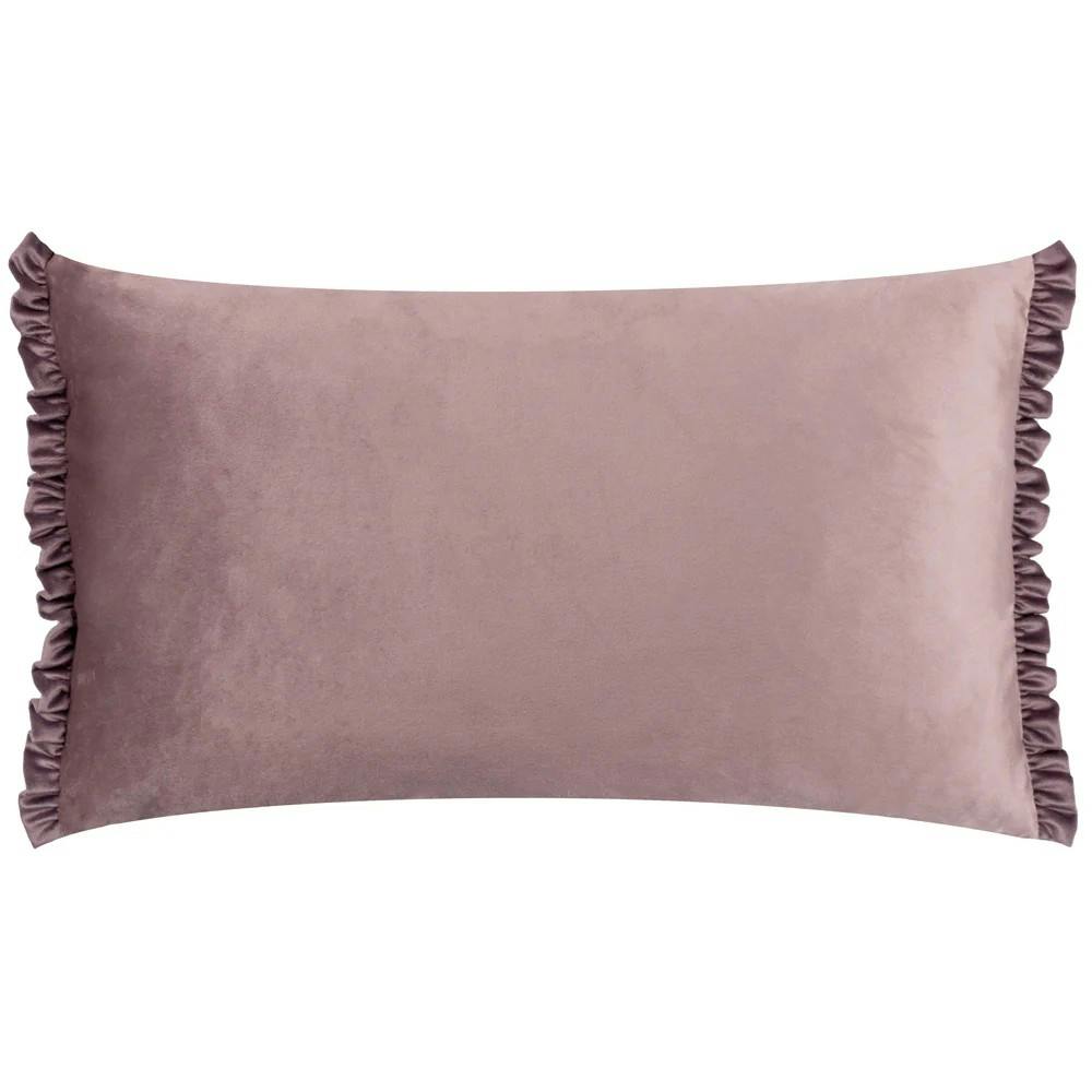 Wylder Tilly Reversible Velvet Cushion Cover - Heather/Smoke - 50Cm X 30Cm - Heather/Smoke - 100% Polyester