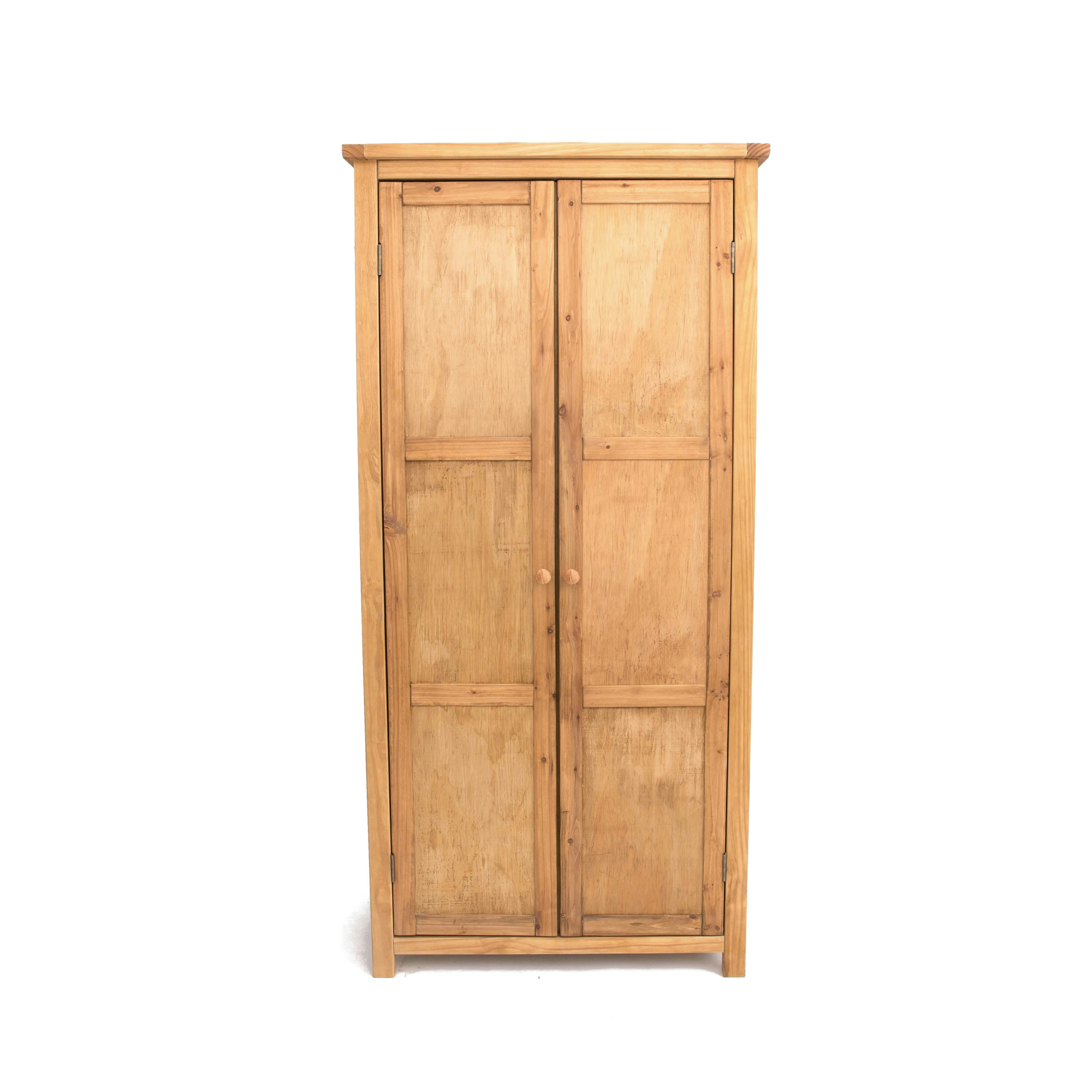 Cabinet Bits Lugo 2 Door Wardrobe - Brown - Image 3