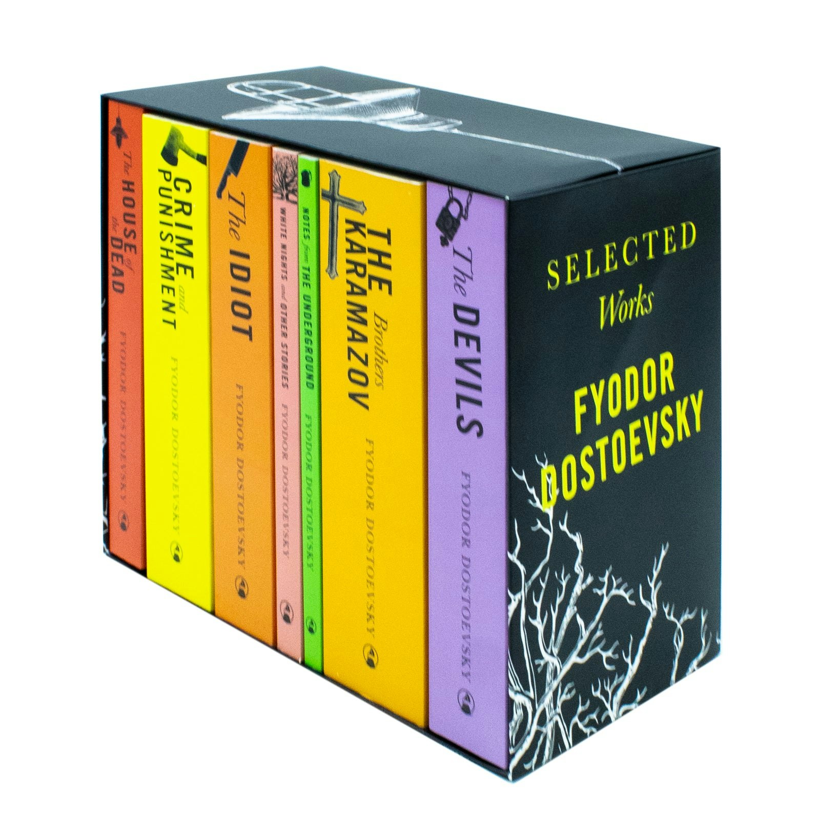 Classic Editions White Selected Works Of Fyodor Dostoevsky 7 Books Collection Set