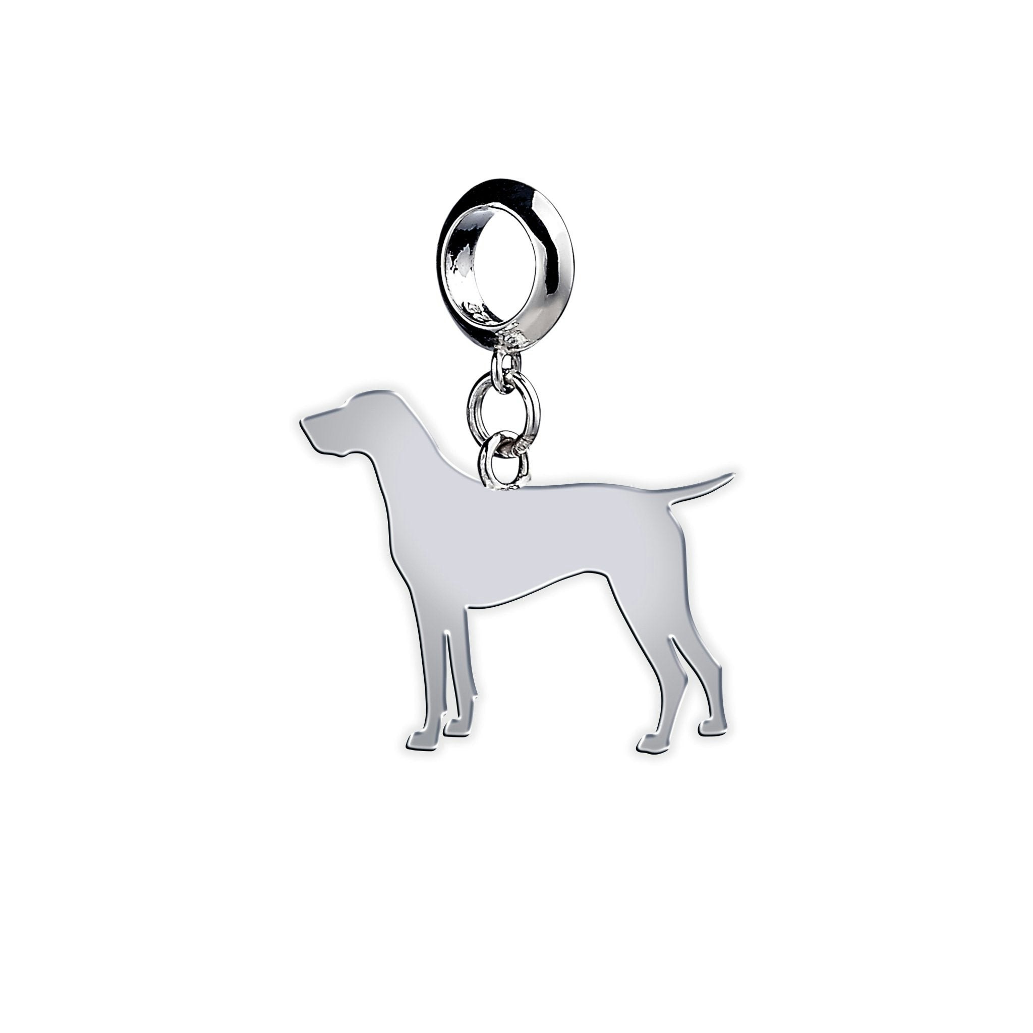Mylee London Silver German Shorthaired Pointer Silhouette Charm - Yes - Slider Charm