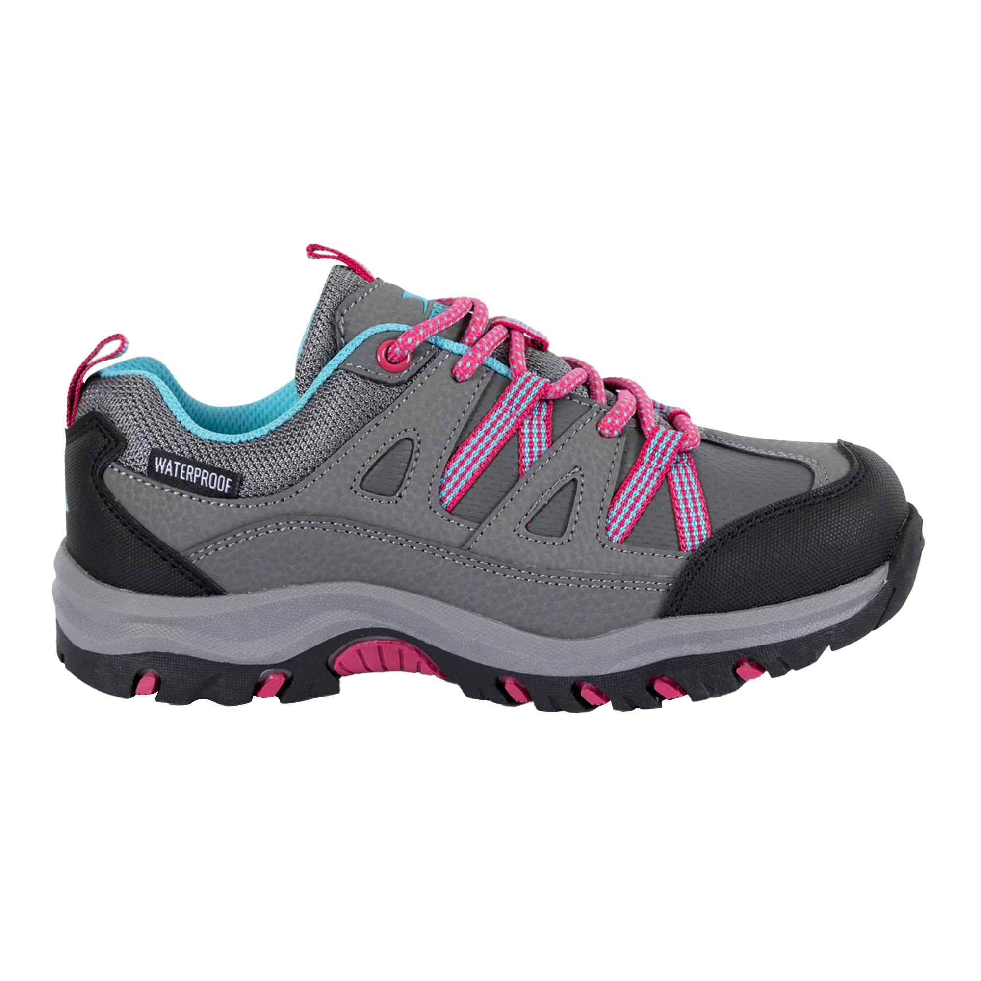 Trespass Grey Childrens/Kids Gillon Ii Walking Shoes - 5 Uk - 50% Pu/25% Textile/25% Eva