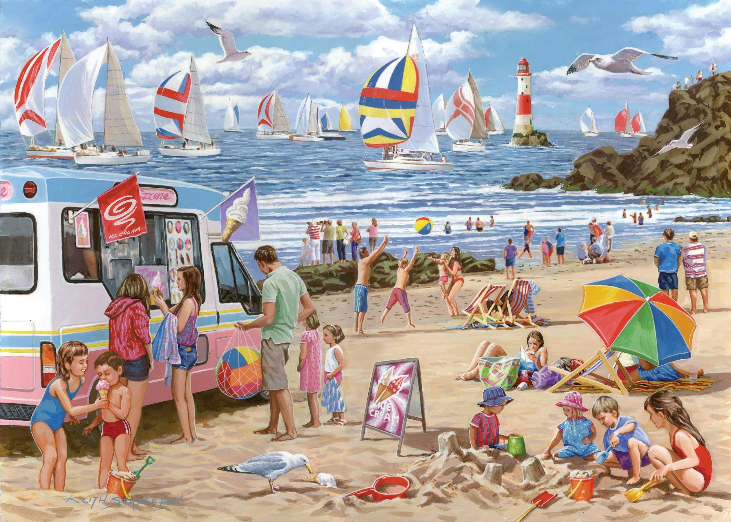 The House Of Puzzles Regatta Day - Big 500 Piece Jigsaw Puzzle