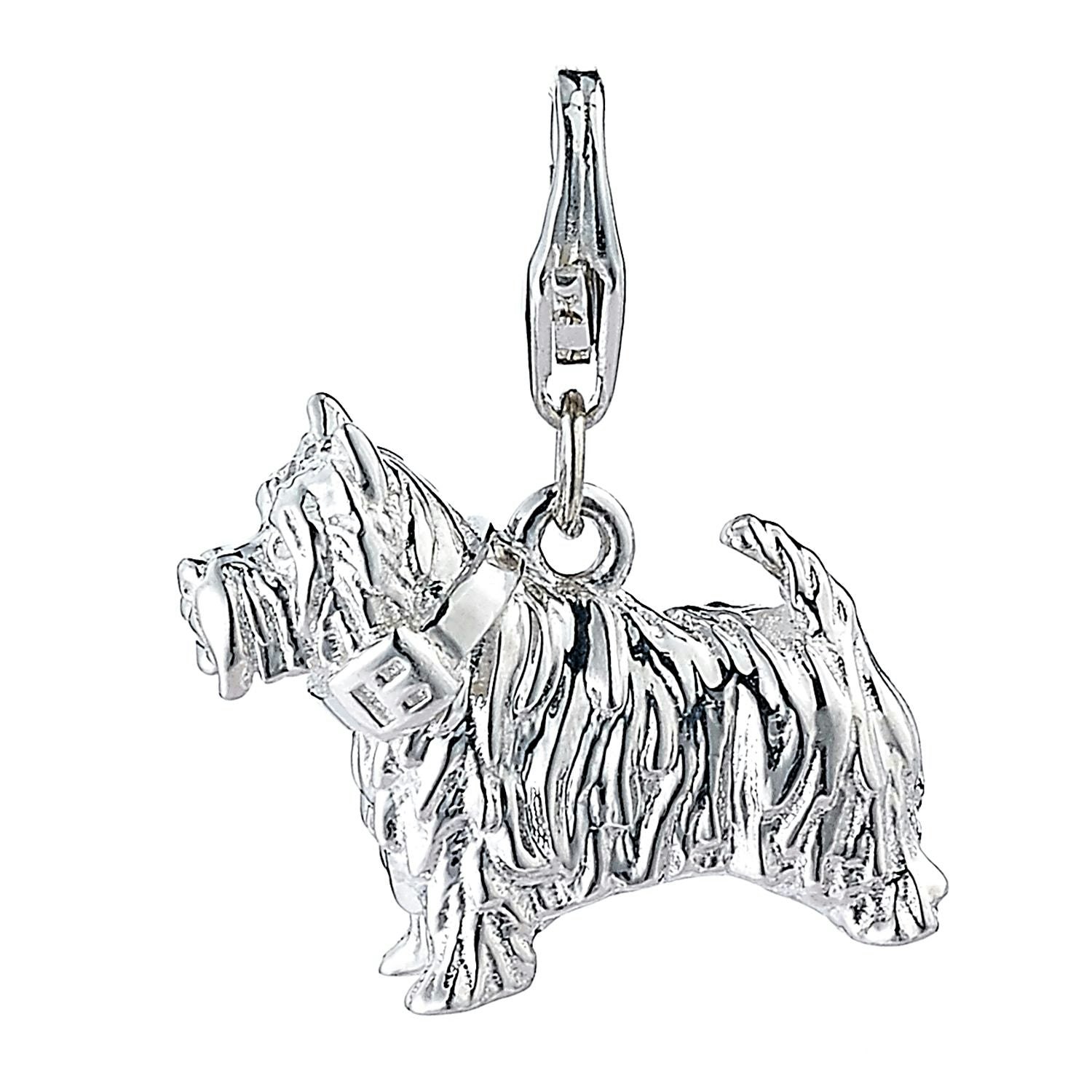 Mylee London Silver Westie Charm - No - Clip On Charm