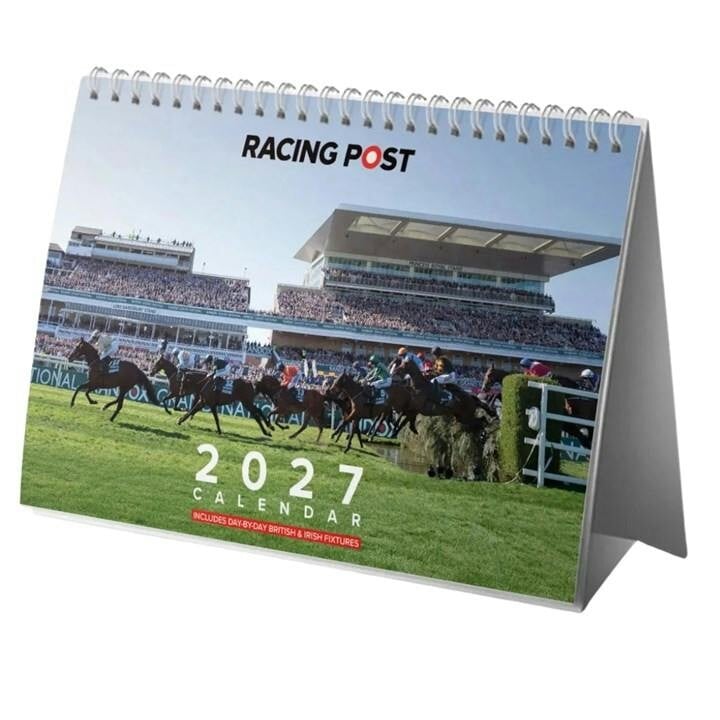 Racing Post Easel Desk Calendar 2027, Desk Calendars, Month To View, Gift - Image 4