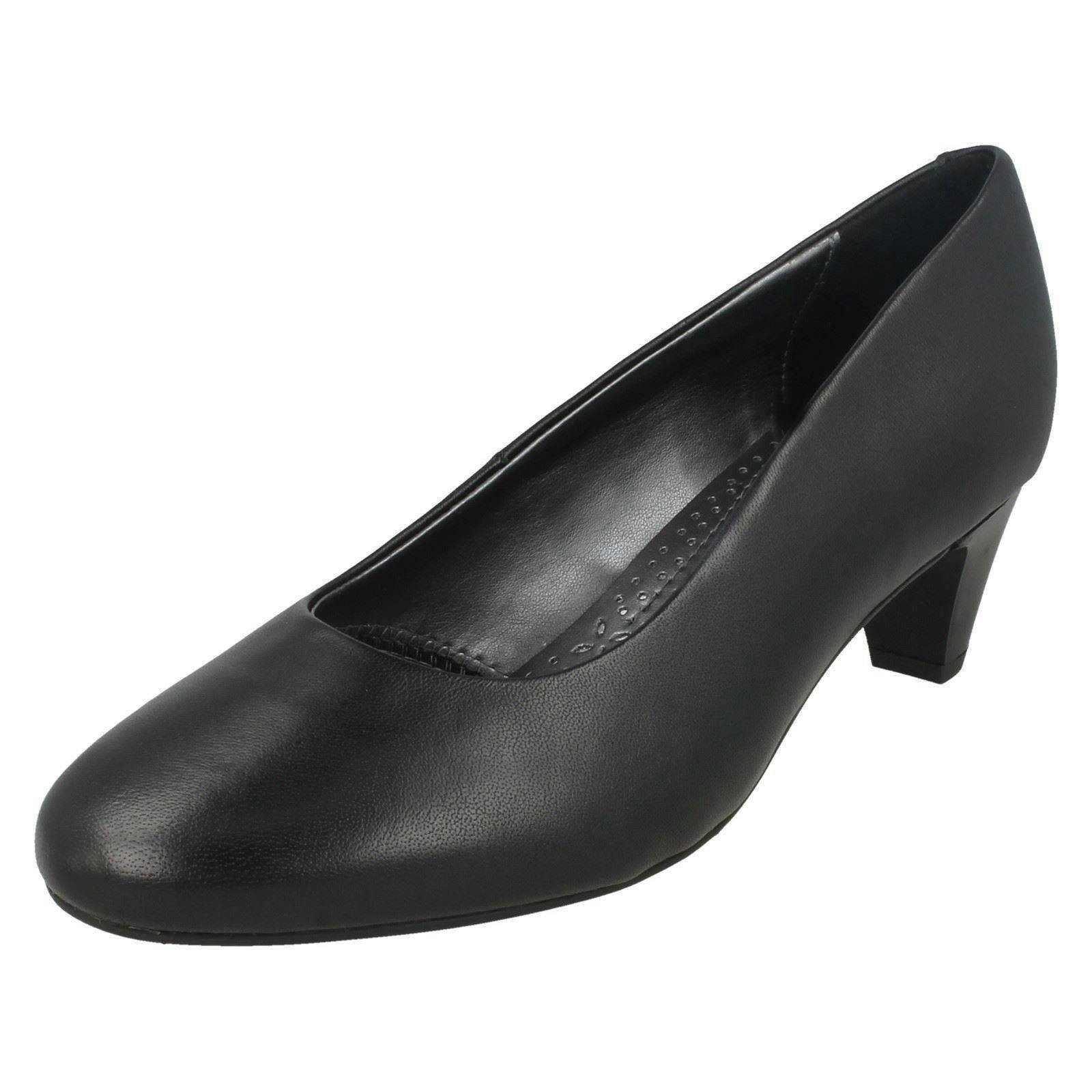 Padders Women's Black Court Shoe Jane - Uk 8