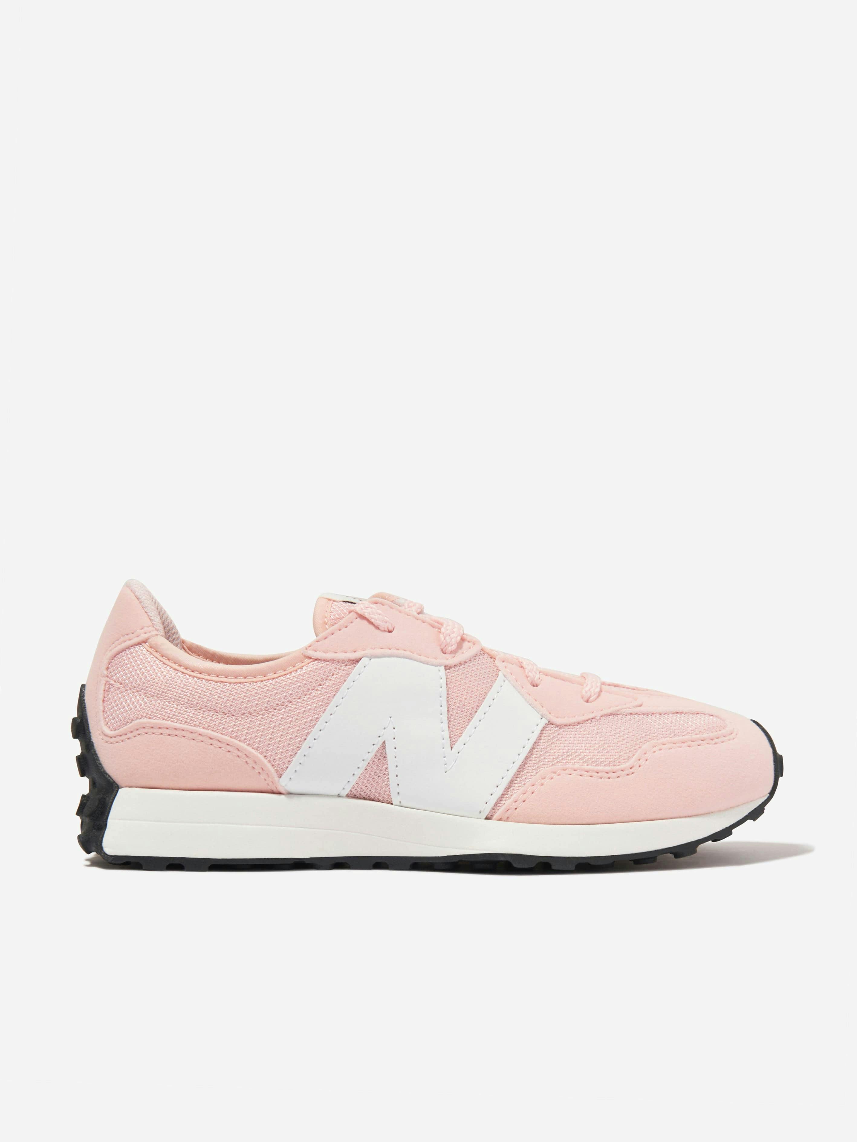 New Balance Girls Pink 327 Lace Up Logo Trainers In - Eu 37.5 Us 5 Uk 4.5