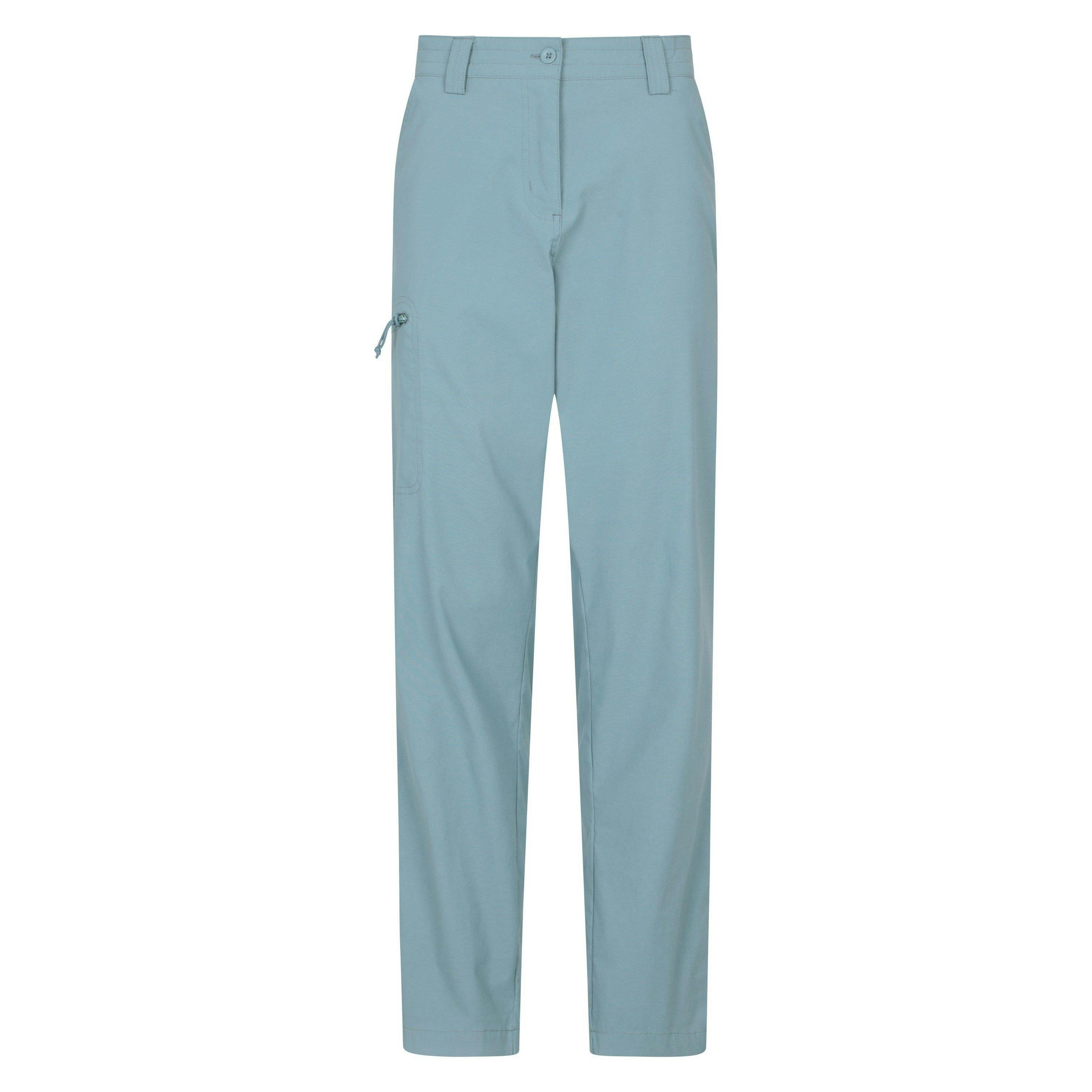 Mountain Warehouse Women's Blue Stretch Hiking Trousers - 8 Uk - 95% Nylon/5% Elastane