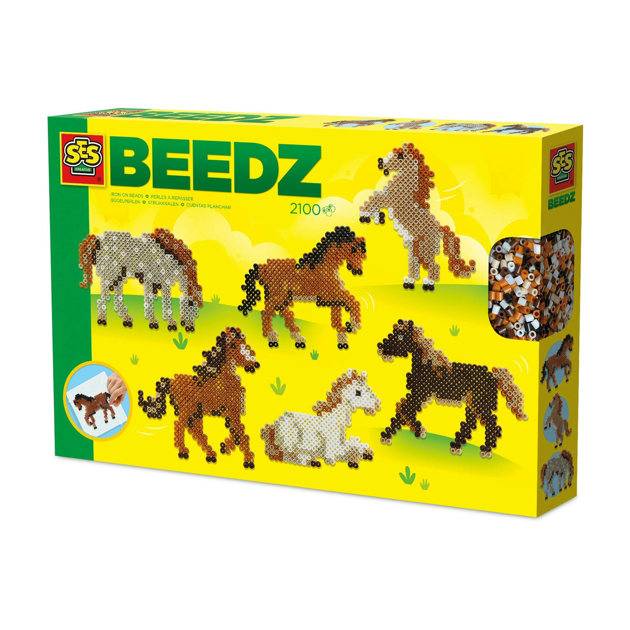 Ses Creative White Iron On Beads - Wild Horses - Image 5