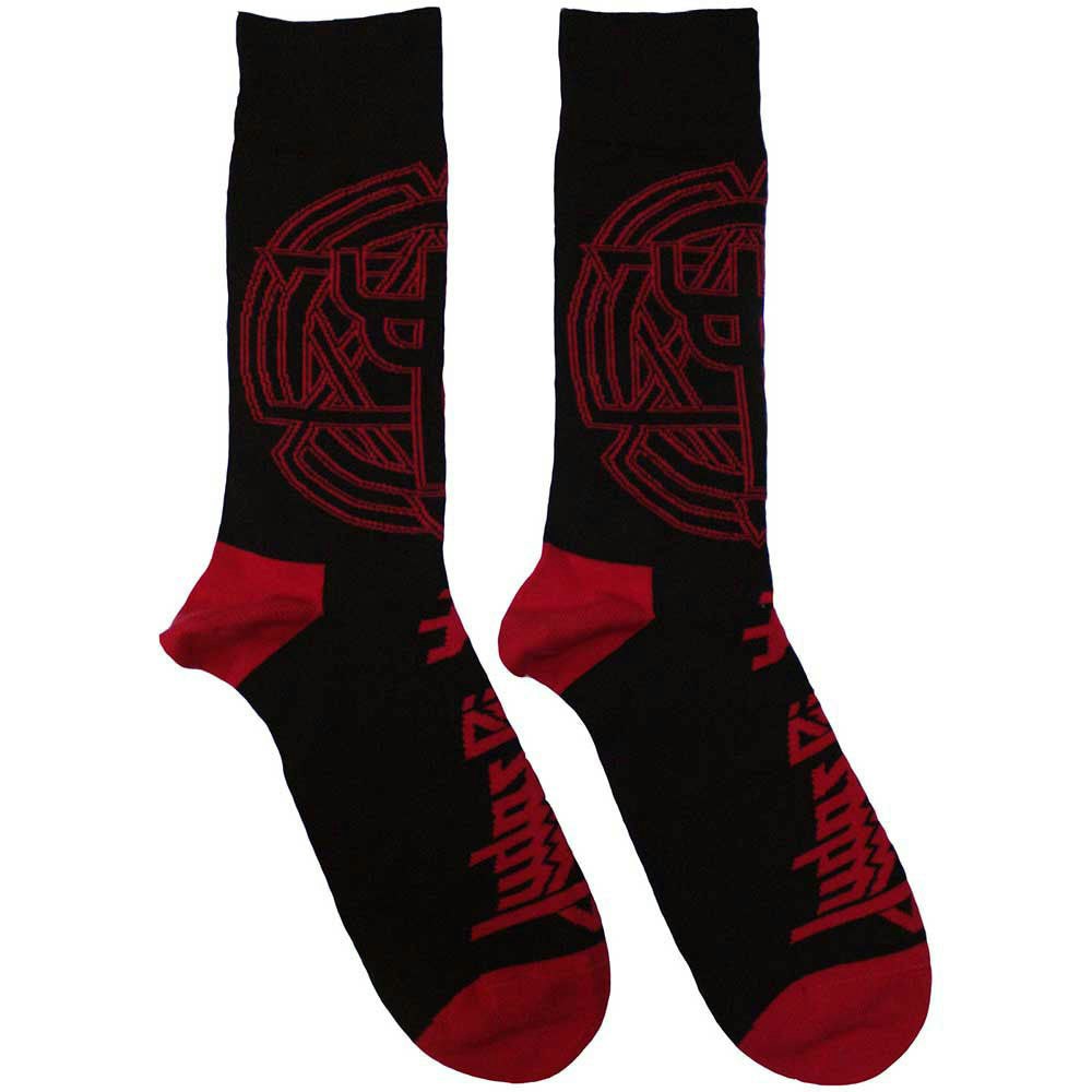 Paradiso Clothing Unisex Black Judas Priest Trident Emblem Ankle Socks