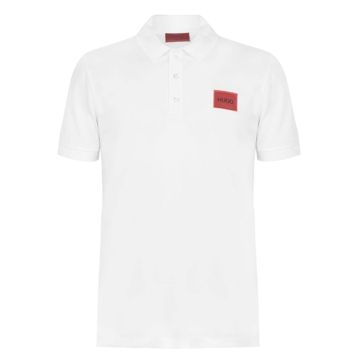 Hugo Men's White Deruso Polo Shirt - Xs - 100% Cotton