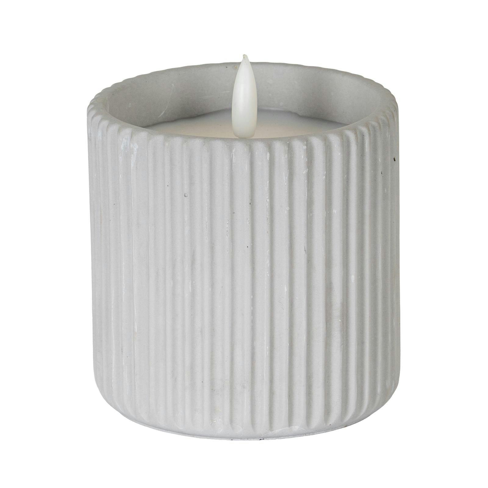 Rackhams Light Luxe Collection Ribbed Table Lamp - Chalk - 9Cm X 5Cm X 5Cm - Chalk - 100% Mixed