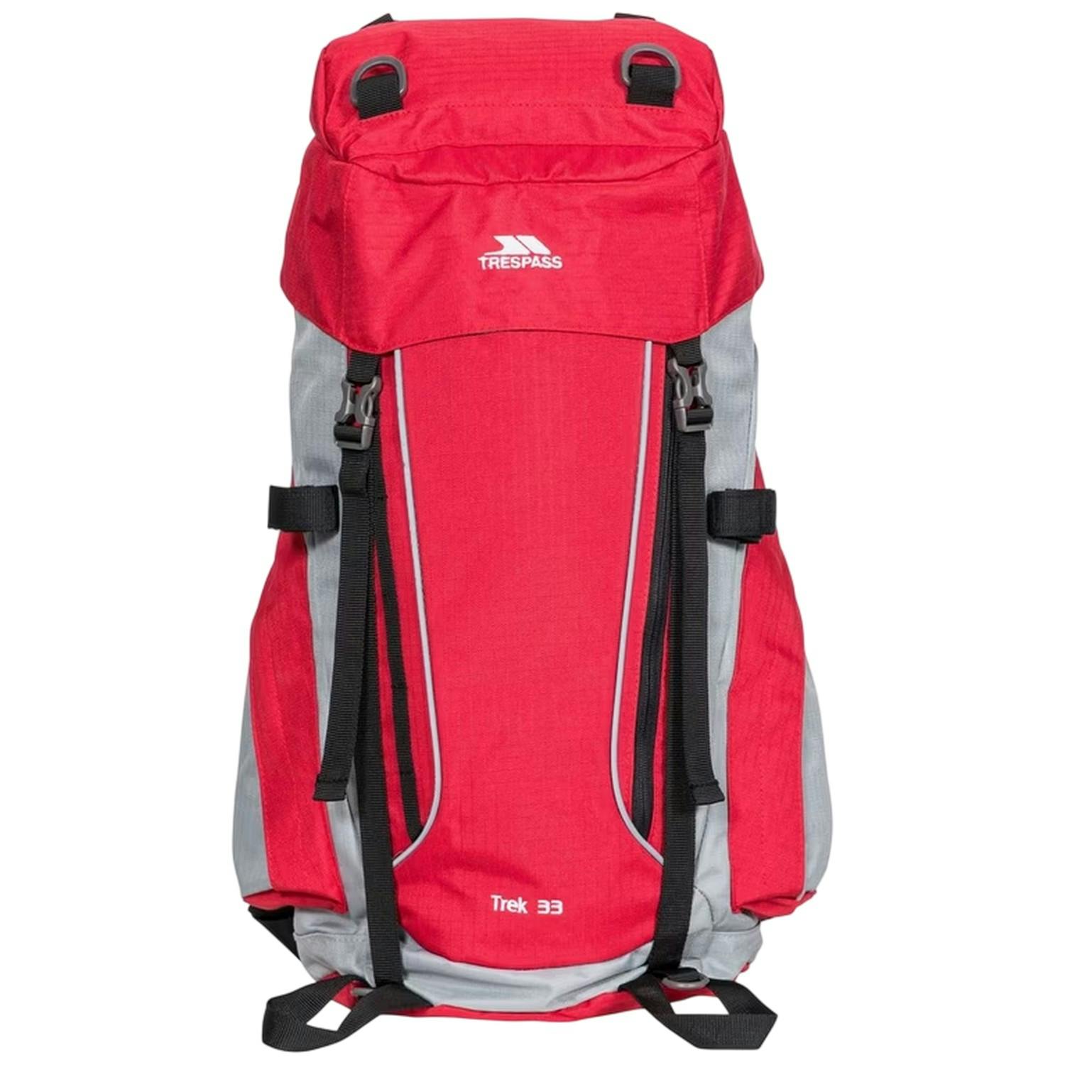 Trespass Red Trekking 33L Rucksack - Tone - One Size - Tone
