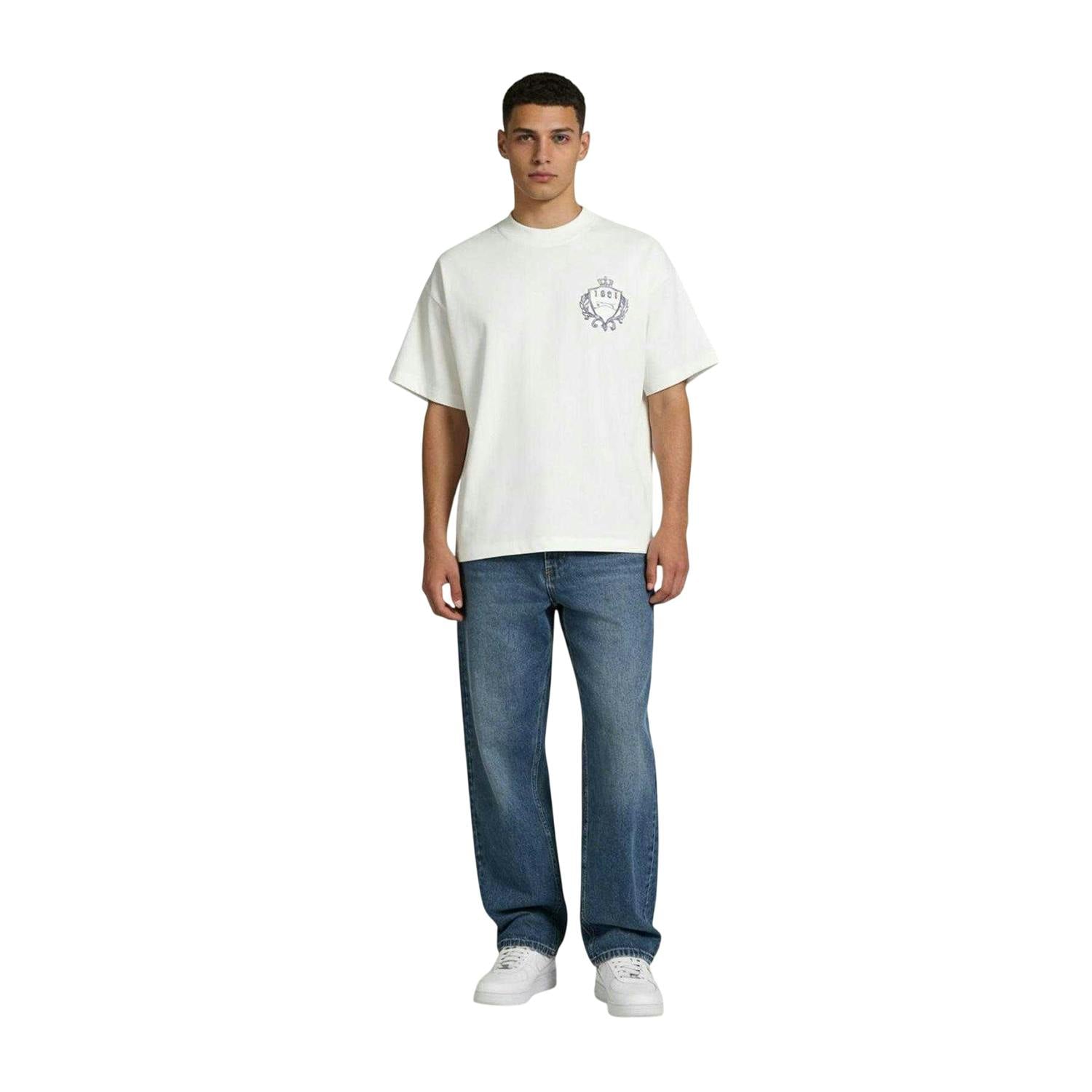 Slazenger Men's White Off-Court Emblem T-Shirt - Xl - 100% Mixed