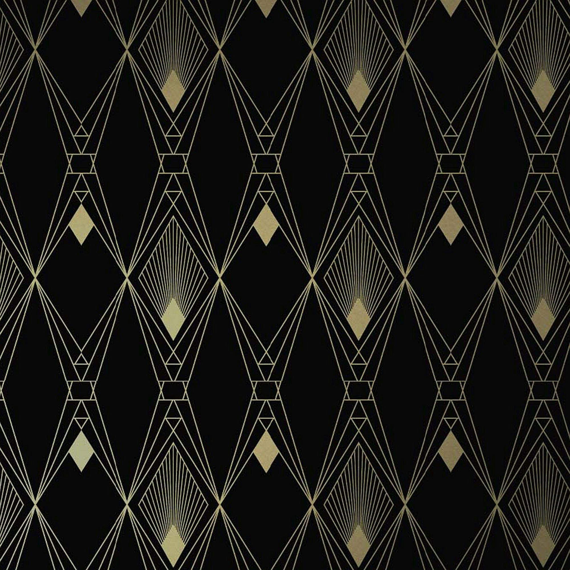 Next Black Deco Geometric Wallpaper - 10M