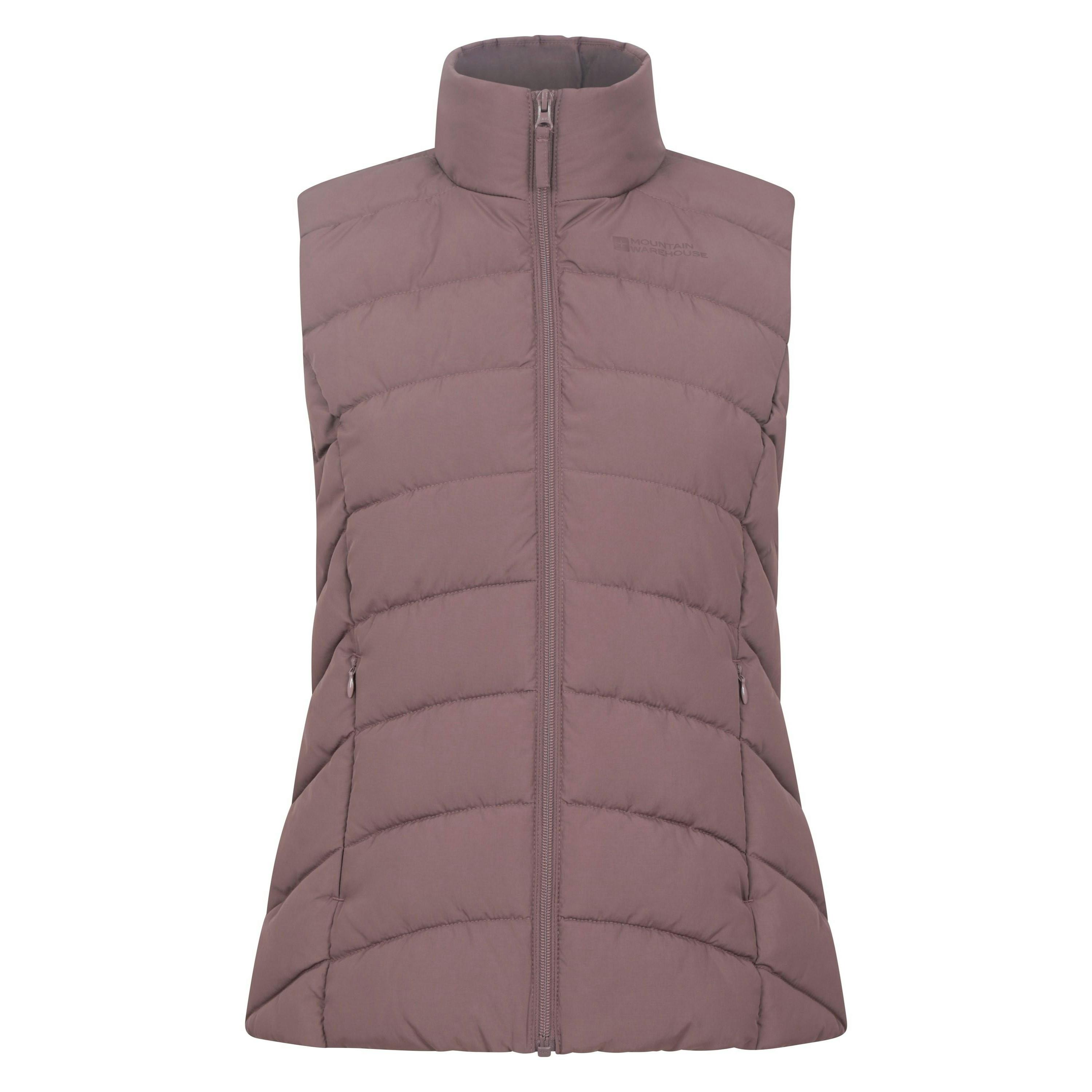 Mountain Warehouse Women's Opal Padded Gilet - Taupe - Taupe - 10 Uk - 100% Nylon