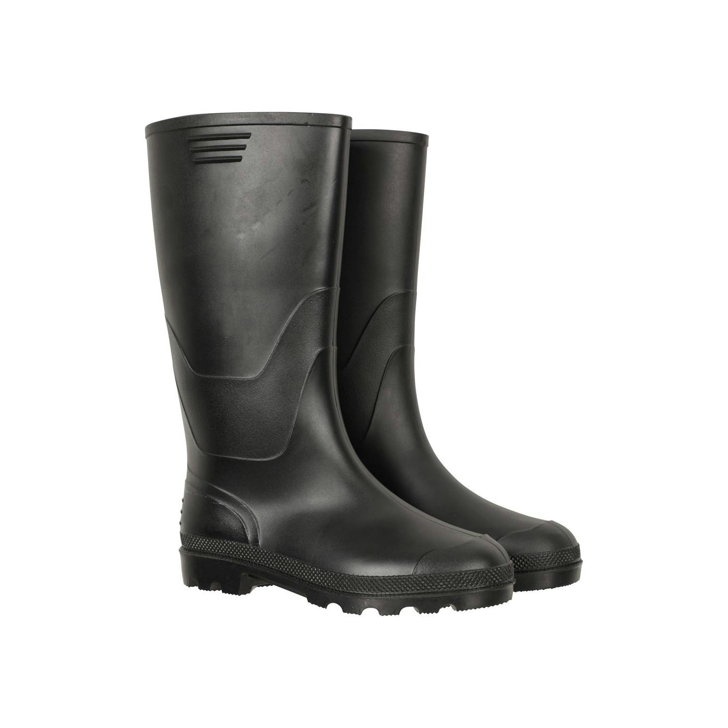 Mountain Warehouse Men's Black Wade Wellington Boots - 8 Uk - 60% Synthetic/20% Eva/20% Pvc