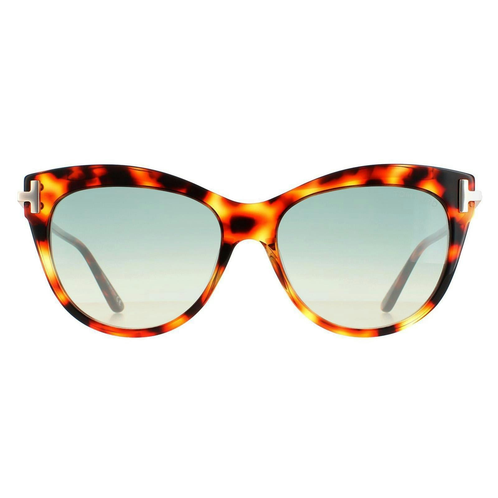 Tom Ford Women's Green Kira Ft0821 Havana Sunglasses