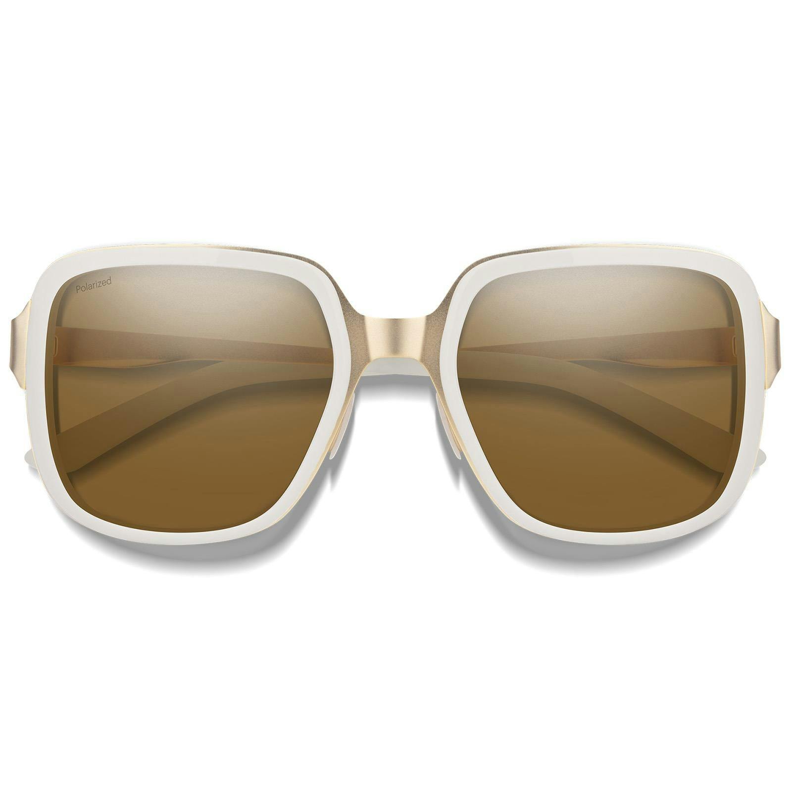 Smith White/Gold/Bronze Sunglasses Aveline Vk6 Sp Polarized