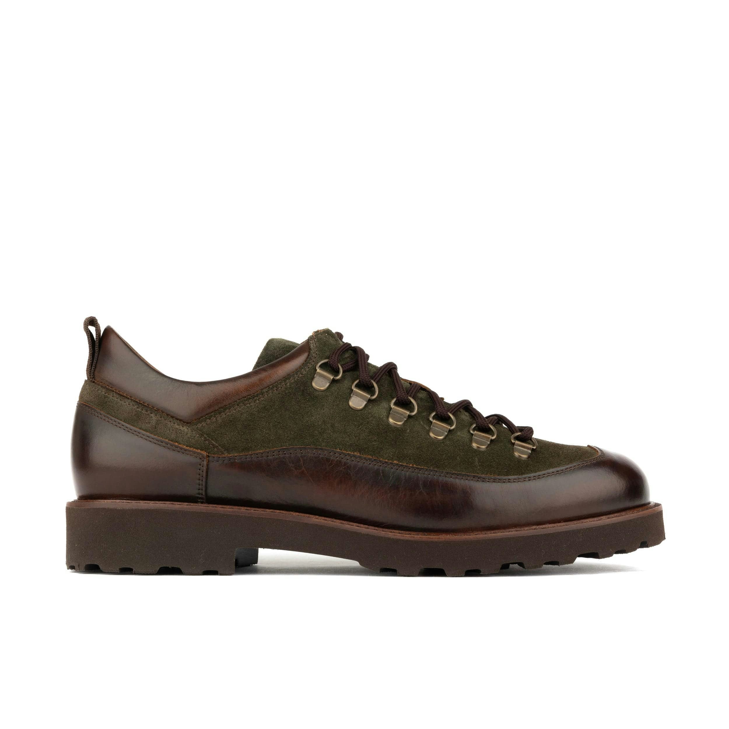 Embassy London Men's Green Dartmoor - Leather & Suede Hiking Shoe - Uk 6.5 / Eu 40 / Us 7.5