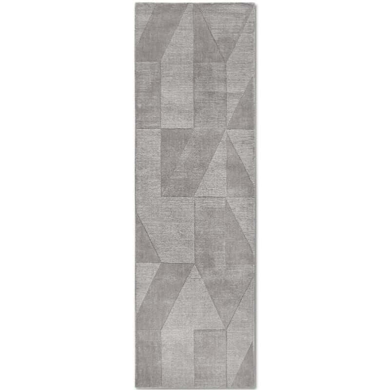 Rackhams Grey Ursule Wool Rug - 80X250 Cm
