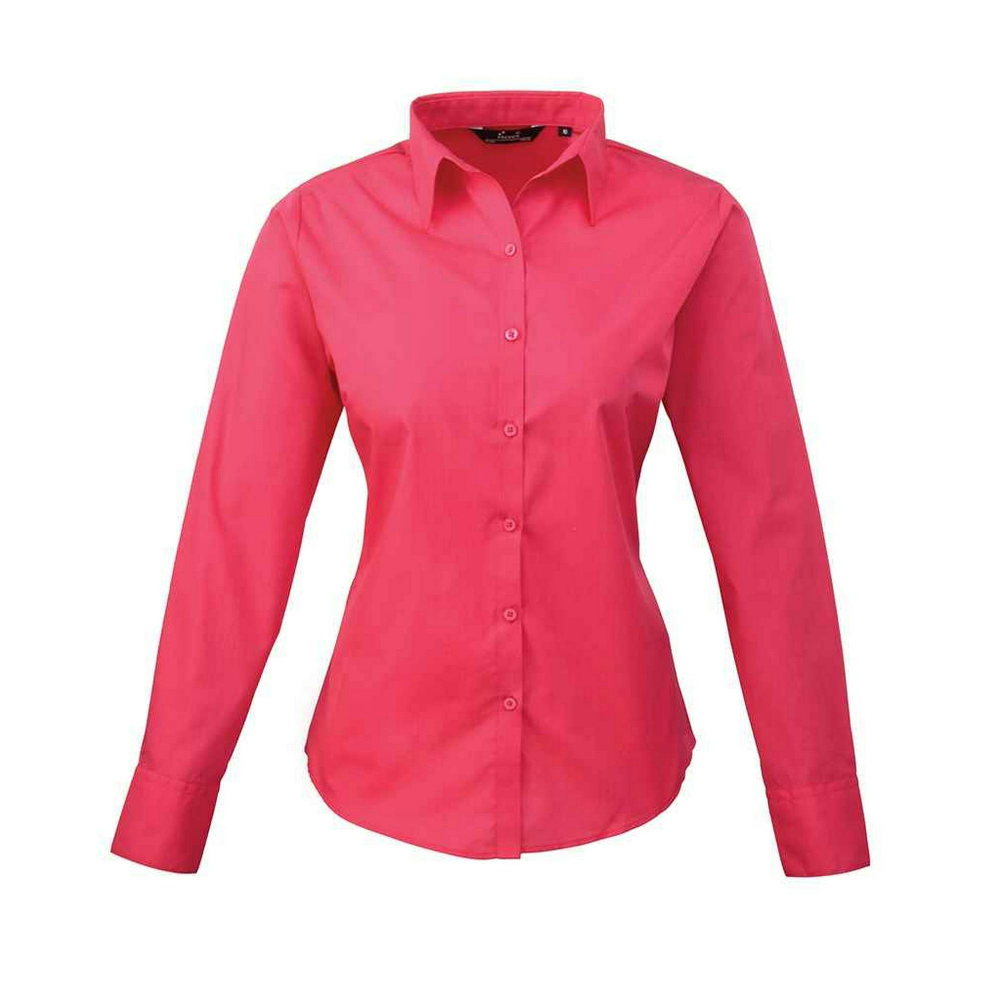 Premier Women's Baby Pink Long-Sleeved Shirt In | Size: 22 - Image 3