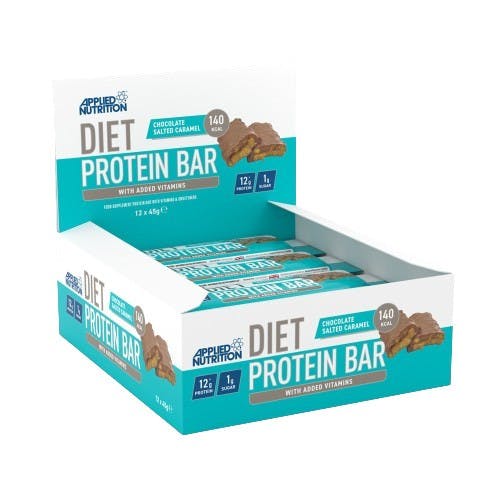 Applied Nutrition Green Diet Protein Bar – 12 X 45G - Chocolate Salted Caramel - Image 2
