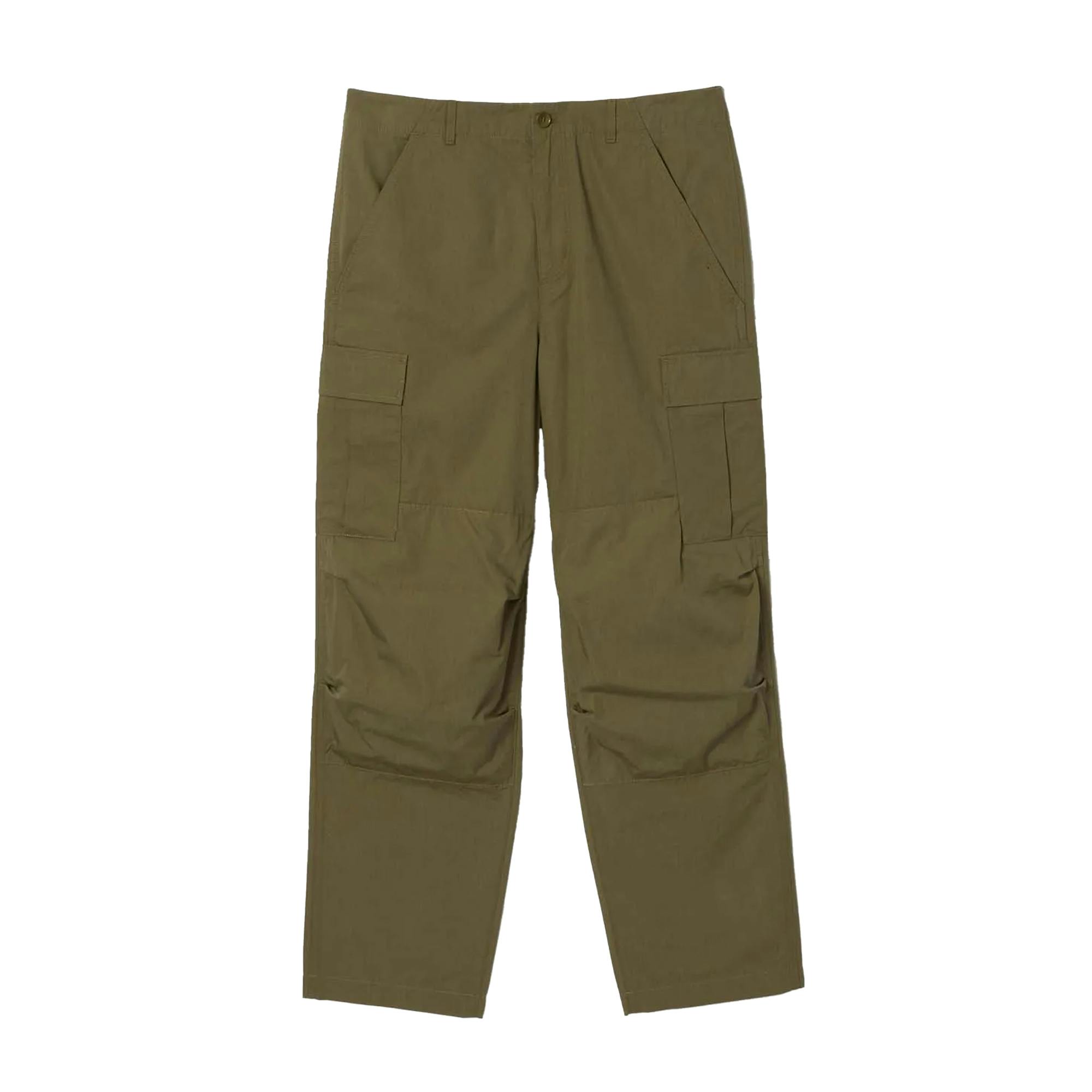 Lacoste Men's Green Multi Pocket Straight Cargo Trousers - 38R - 100% Cotton