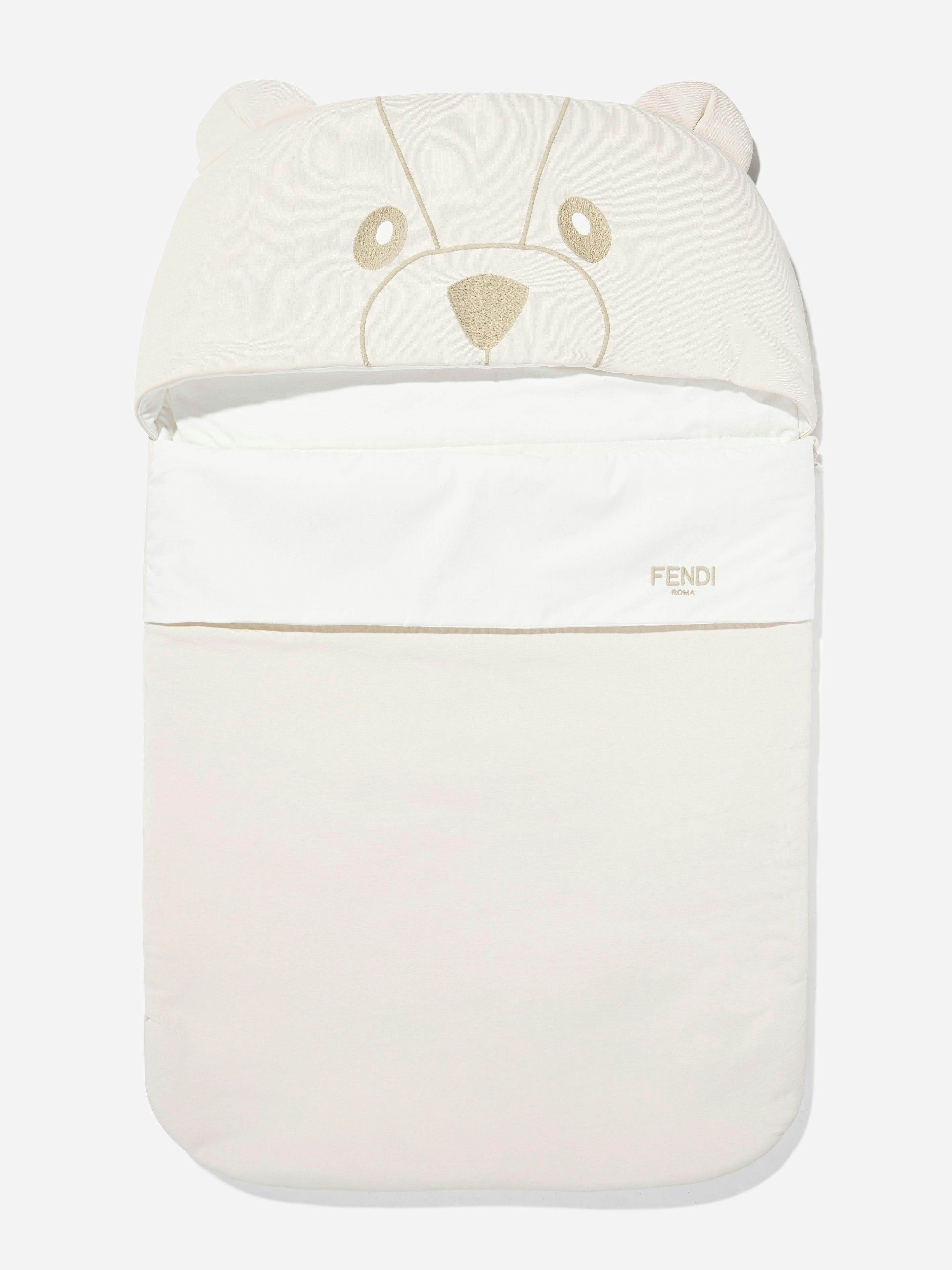 Rackhams Beige Fendi Baby Bear Padded Nest In - One Size