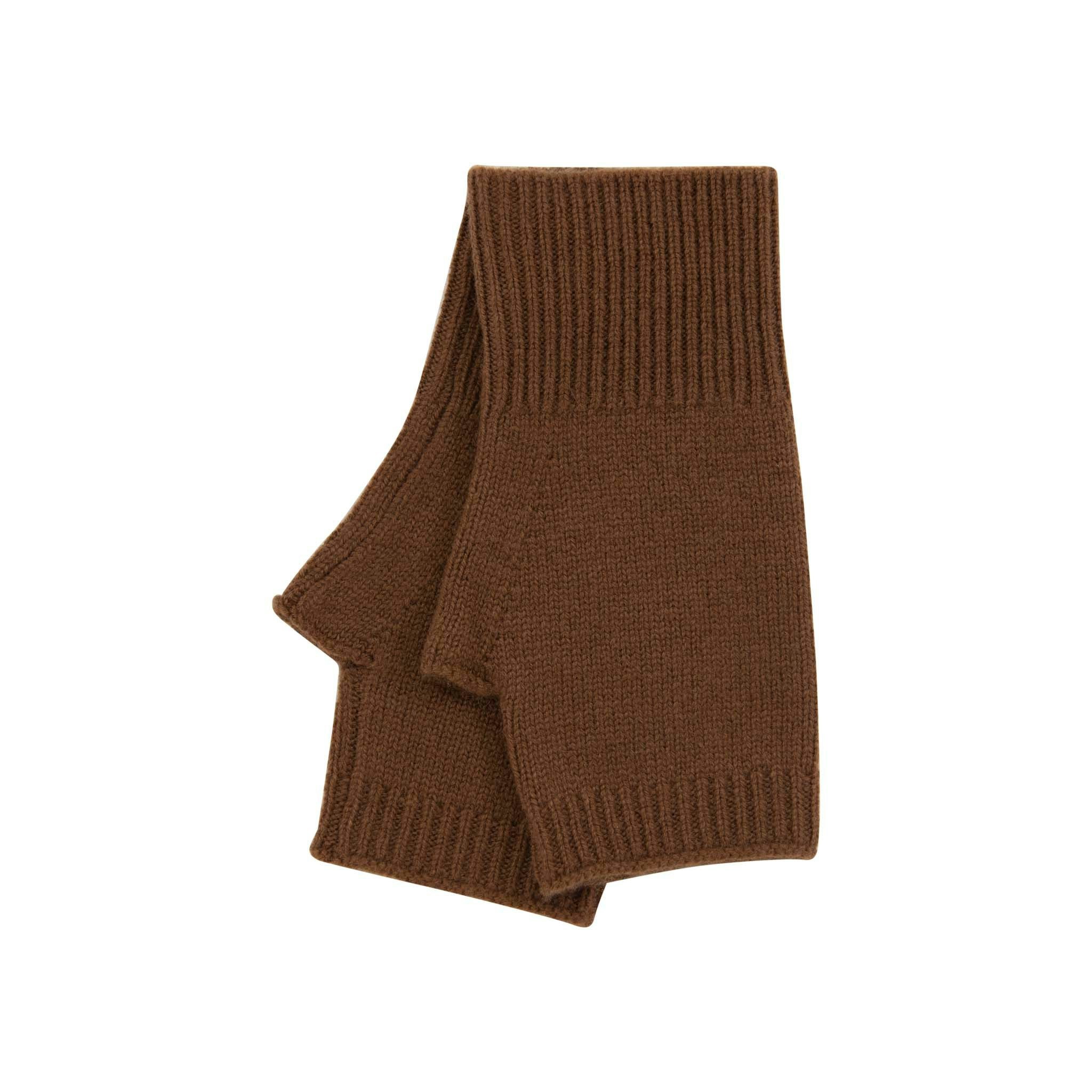 House Of Dalziel Cashmere Handwarmers - Rust
