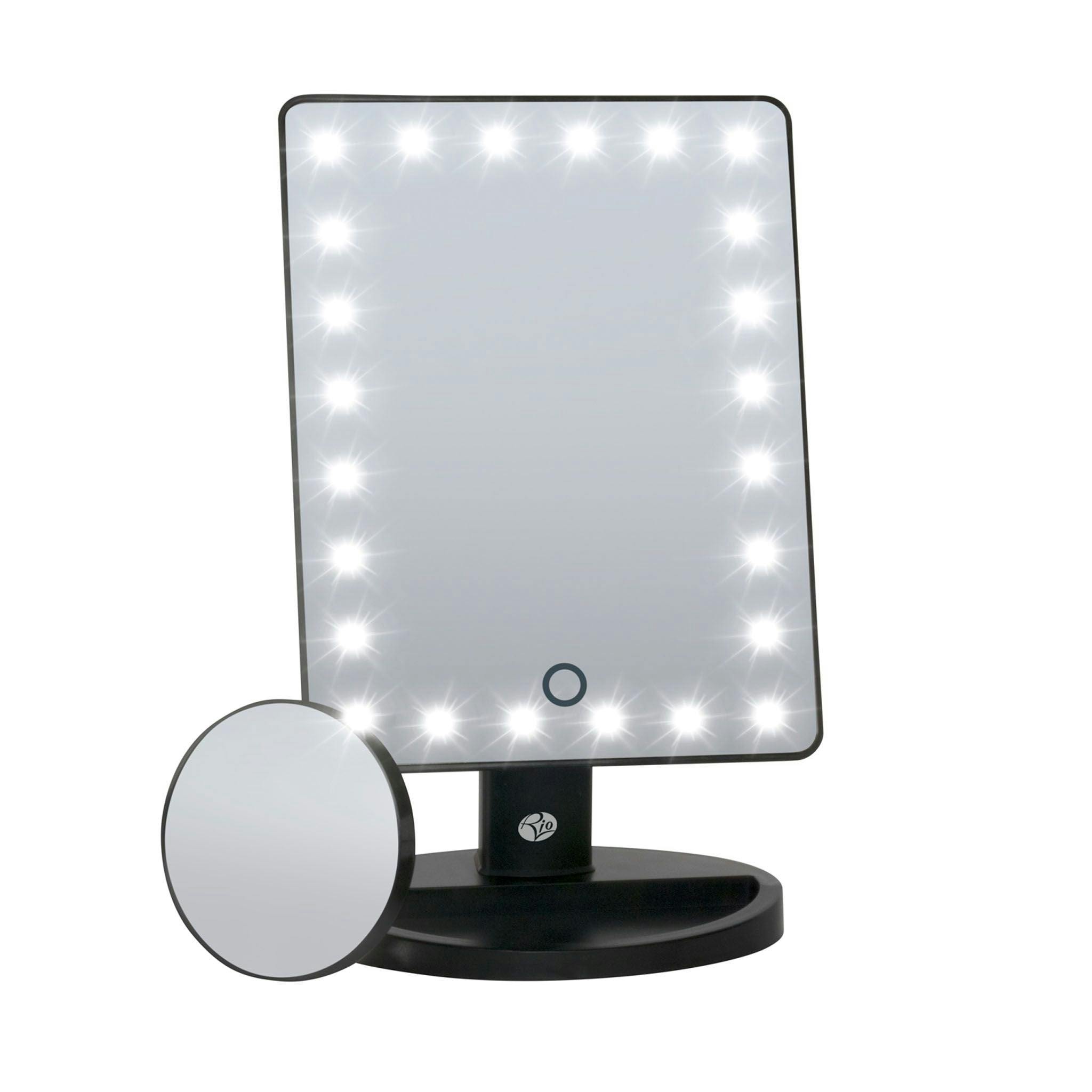 Rio Light 24 Led Makeup Mirror With Mini Removable 10X Magnifying Mirror