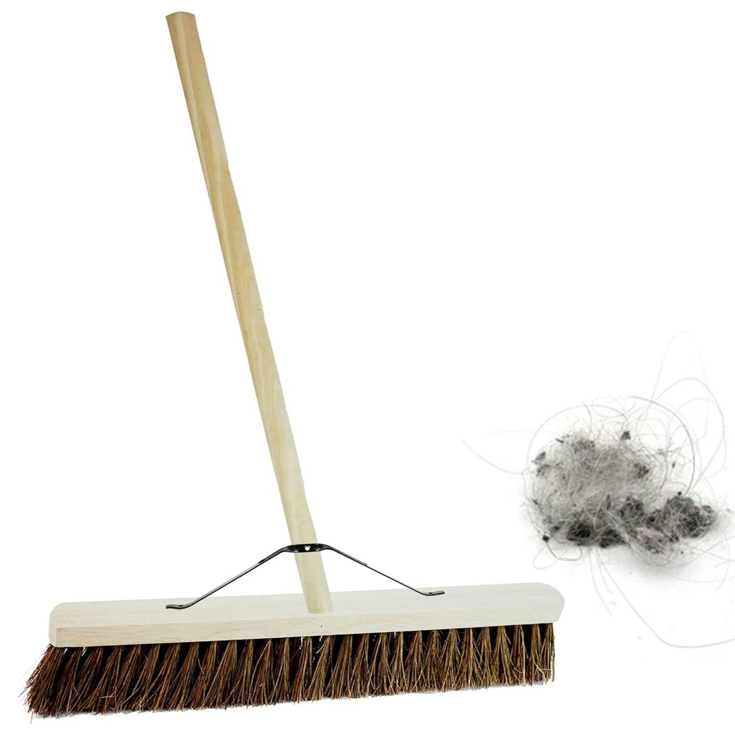 Storm Trading Group Light Soft Or Hard Bristle 18",24" Or 36" Long Handle Sweeping Brushes - 2 X 36" Bassine Hard Bristle