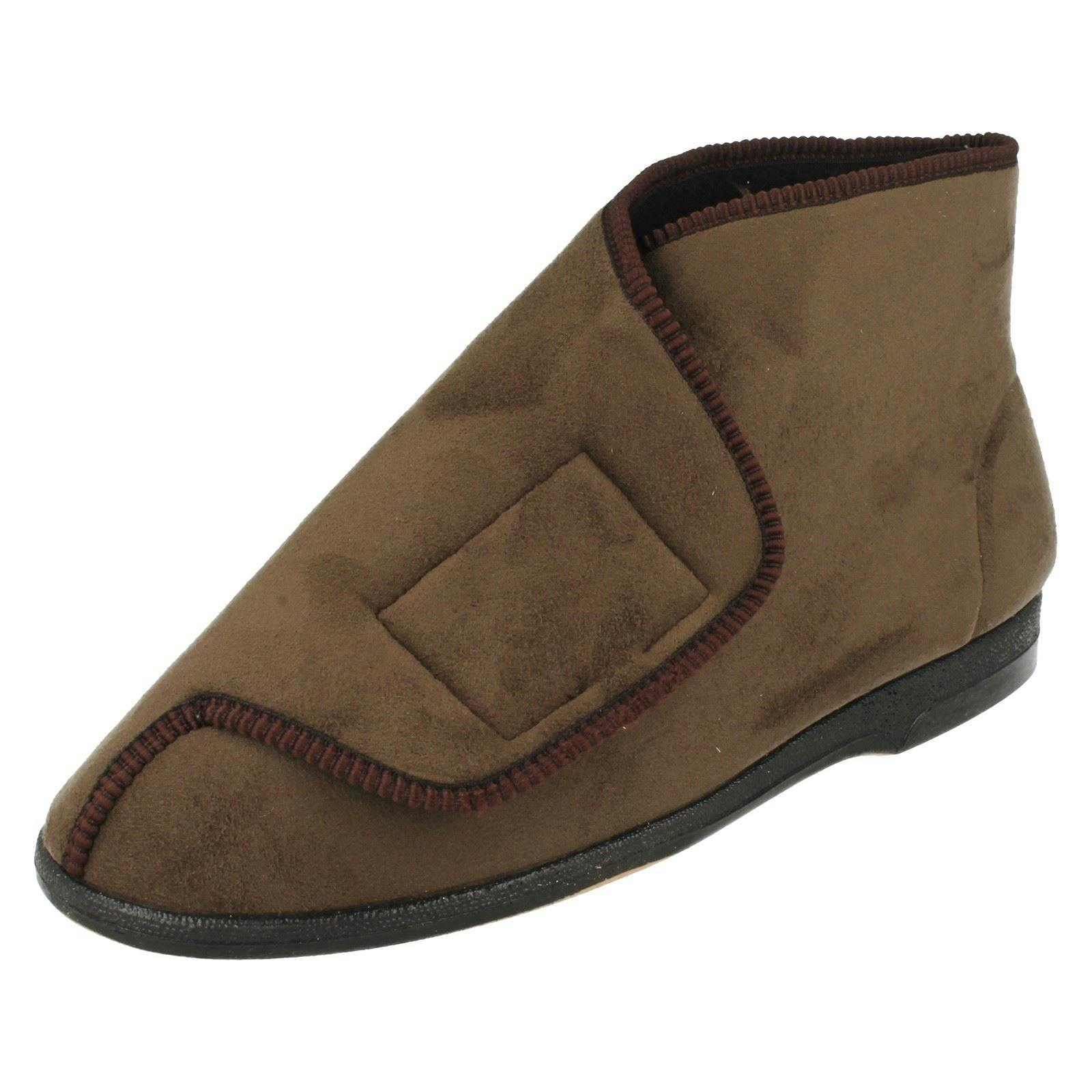 Balmoral Men's Boot Slippers Vb K4299 - Olive - Uk 8