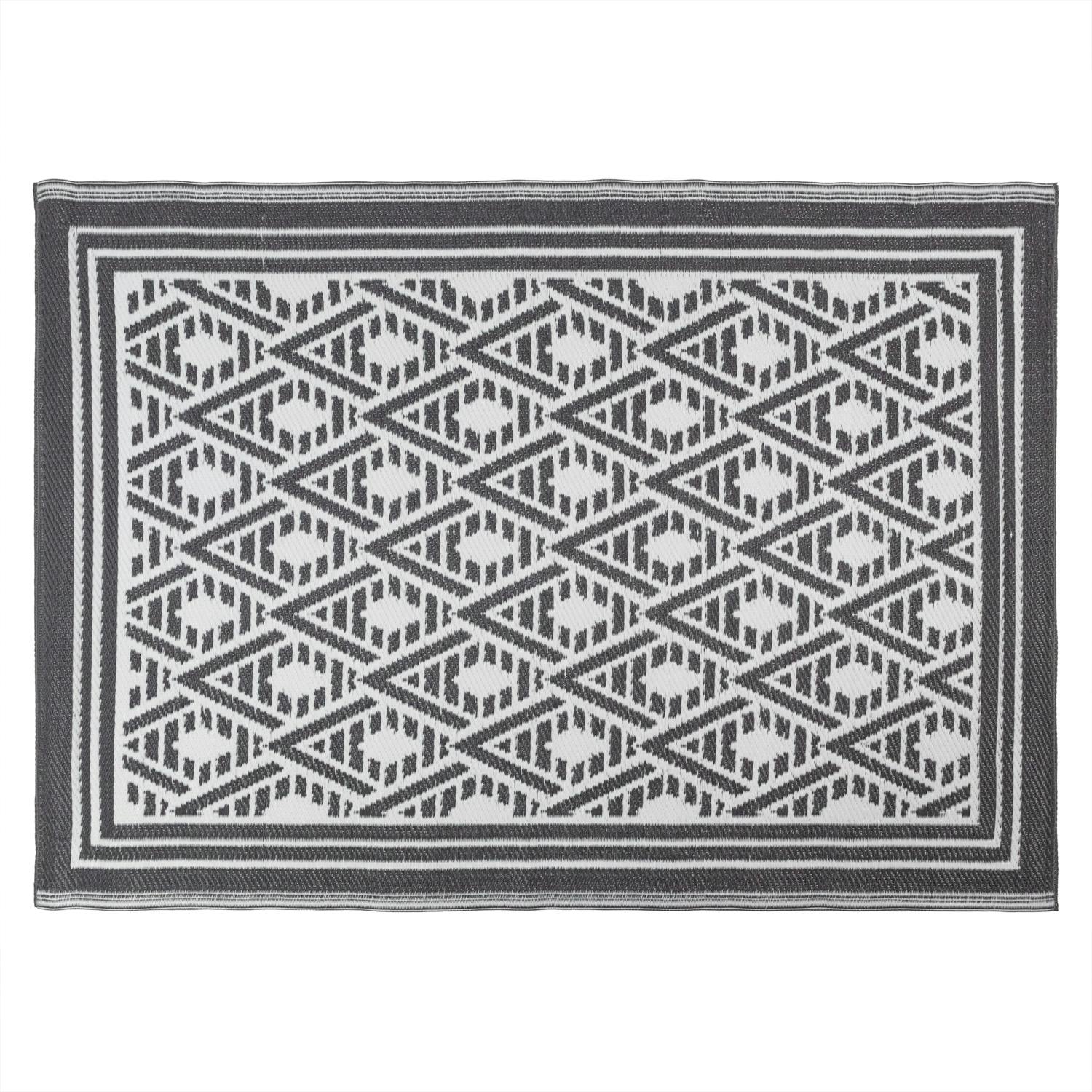 Rackhams The Gardener Reversible Geo Pattern Outdoor Garden Rug 150X210cm
