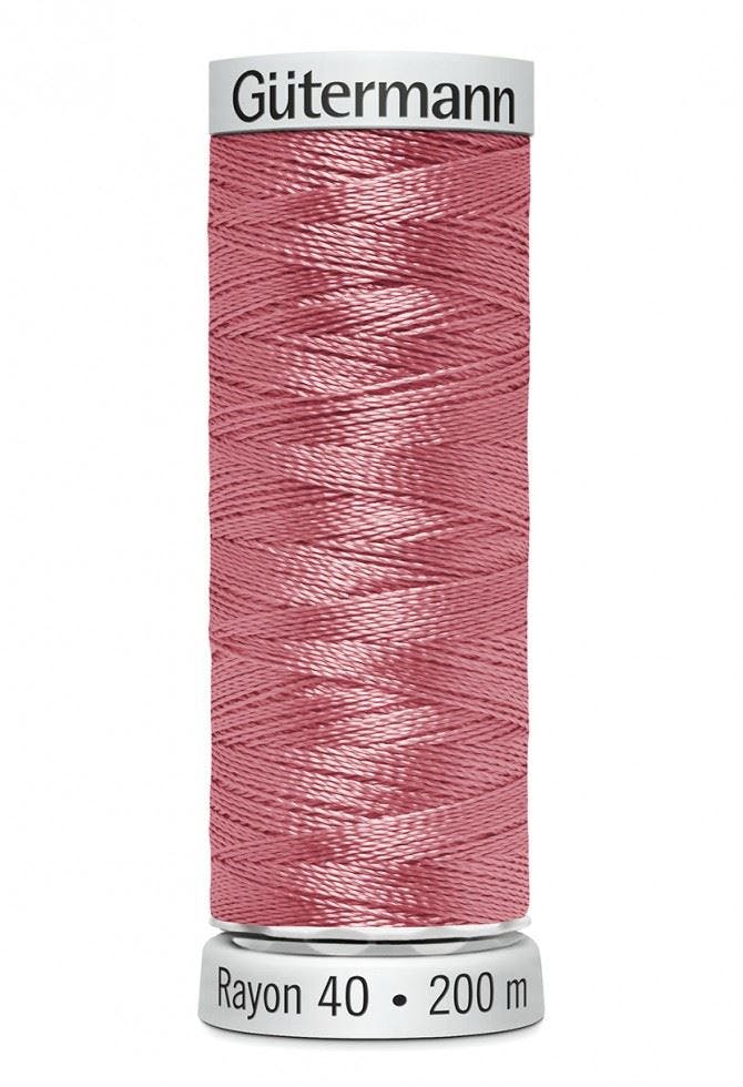 Gutermann No 40 Sulky Rayon Embroidery Thread 200M Rayon Thread Suitable For Embroidery - 1117 - 200 Metres