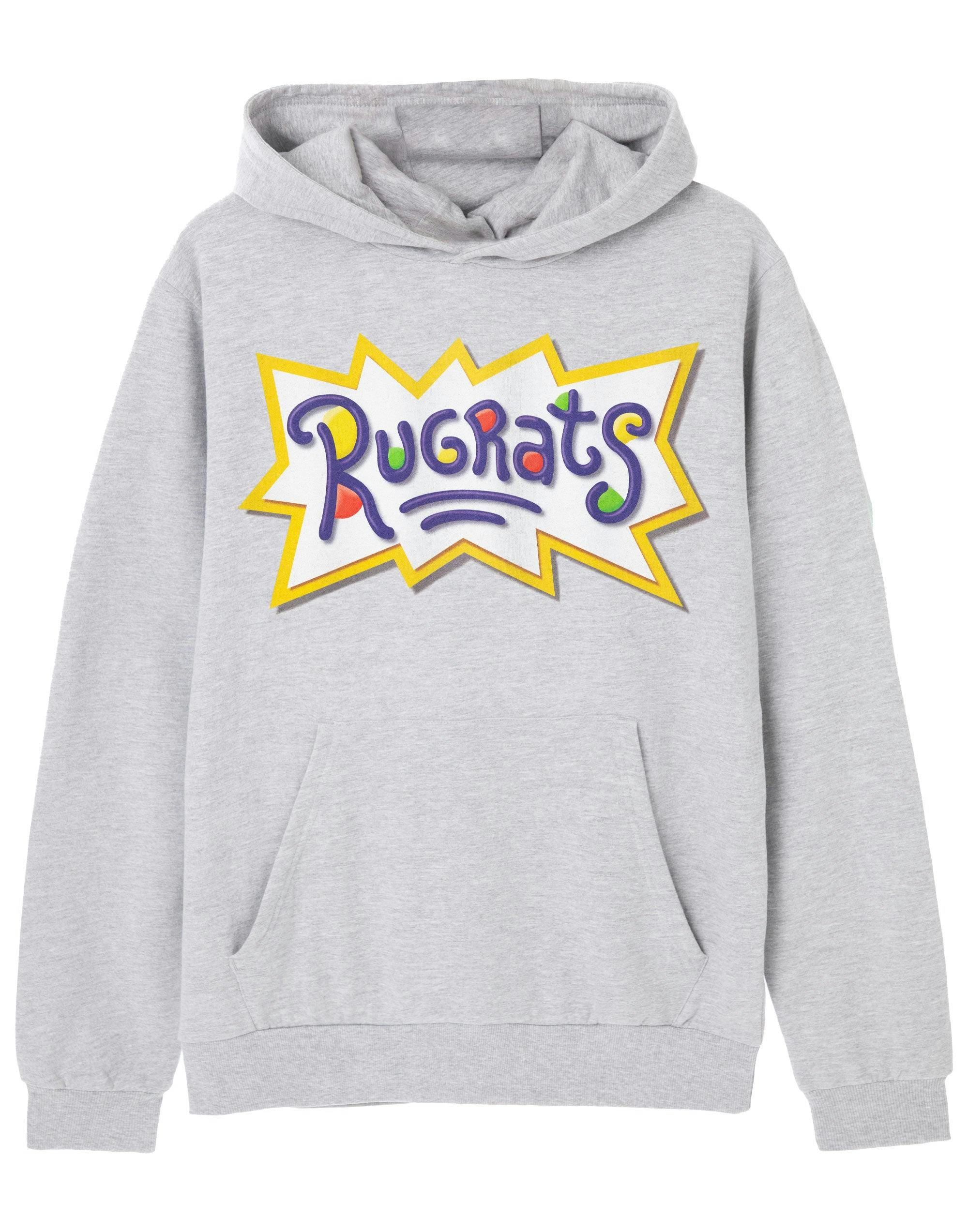 Vanilla Underground Unisex Grey Rugrats Classic Logo Hoodie - Large