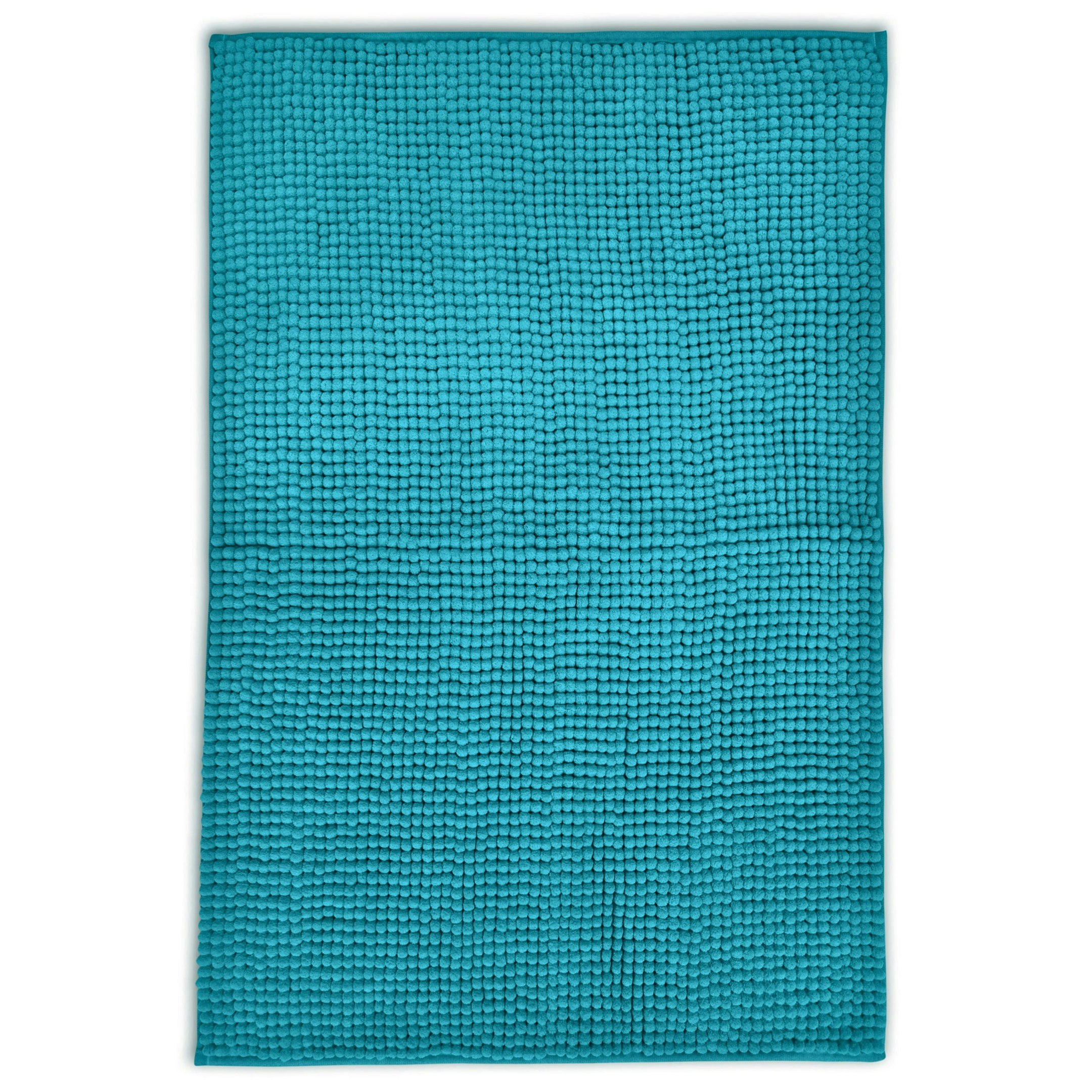 Velosso Green Shaggy Noodle Bathmat Antislip