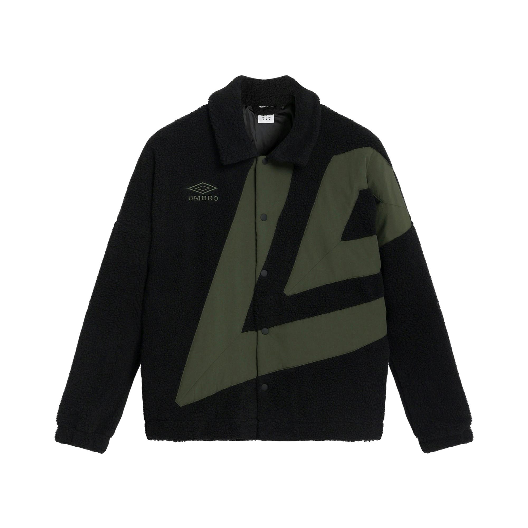 Umbro Men's Black Fleece Coach Jacket - /Duffle Bag - M - /Duffle Bag - 100% Mixed