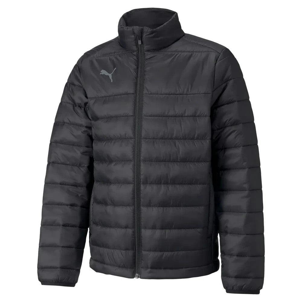 Puma Boys Light/Black / Girls Teamliga Jacket Padded Coat 657618 - 140 9-10 Years