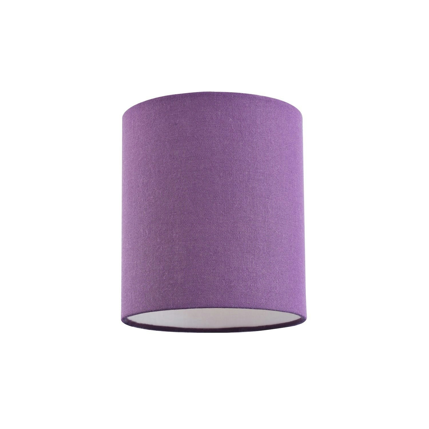 Rackhams Purple Contemporary And Elegant Vivid Linen Fabric 18Cm High Cylinder Lamp Shade
